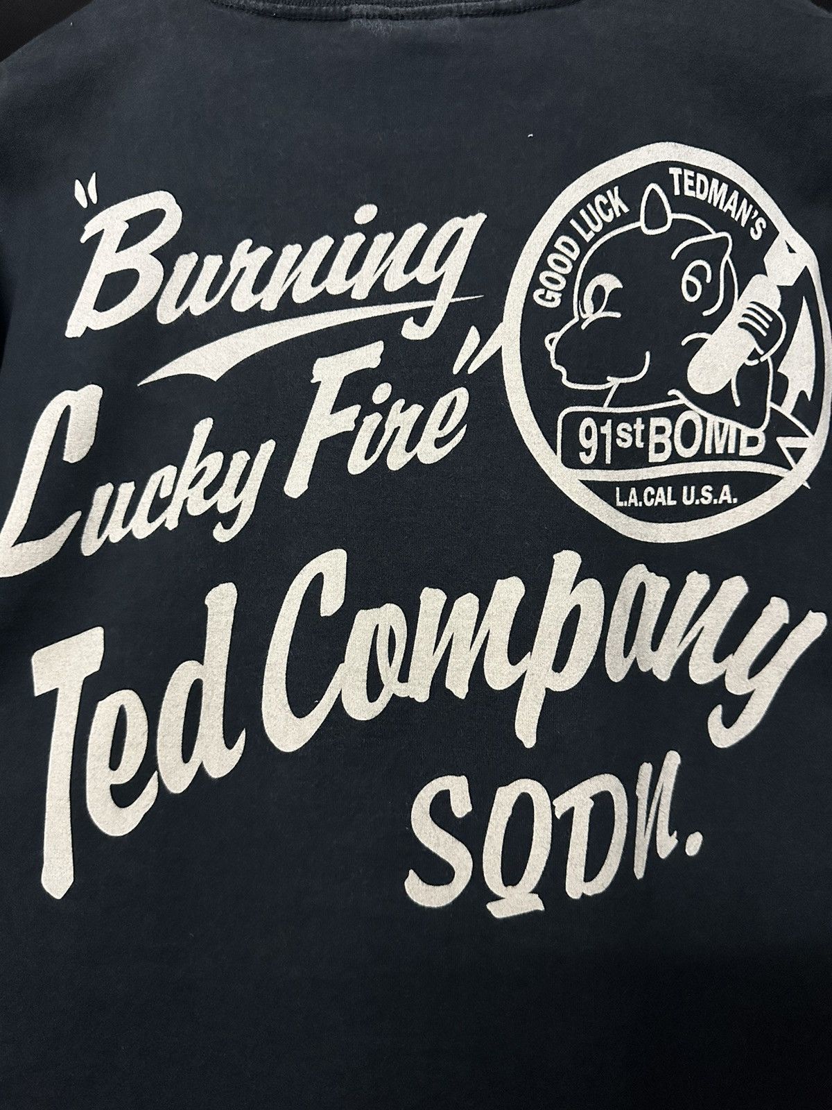 Tedman × Vintage Ted Company Us Air Force Tedman Devil Faded Tee Size US L / EU 52-54 / 3 - 2 Thumbnail