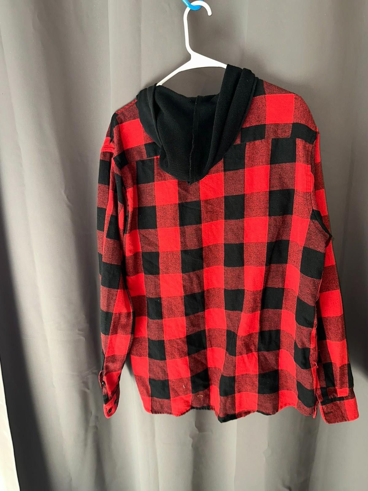 Rocawear Rocawear Flannel Hoodie XL Red Black Plaid Size US XL / EU 56 / 4 - 7 Thumbnail