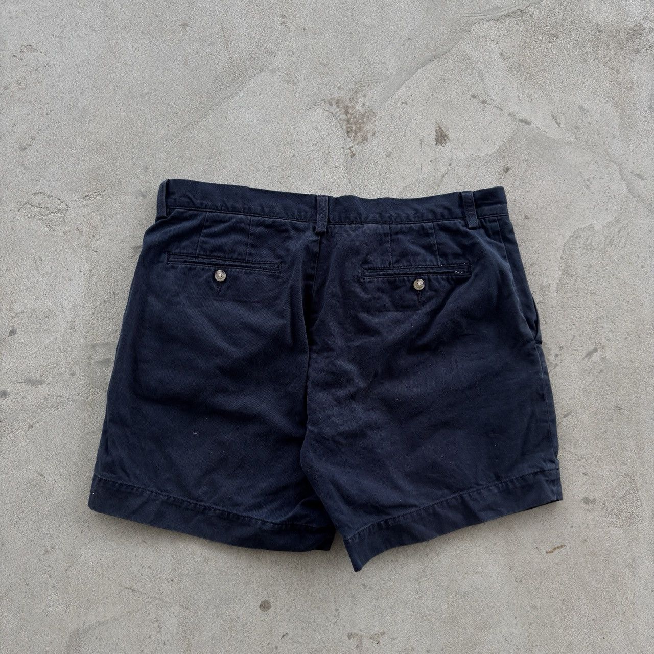 Polo Ralph Lauren Polo Ralph Lauren Vintage Chino Shorts Navy Blue Size 34 Size US 34 / EU 50 - 2 Thumbnail