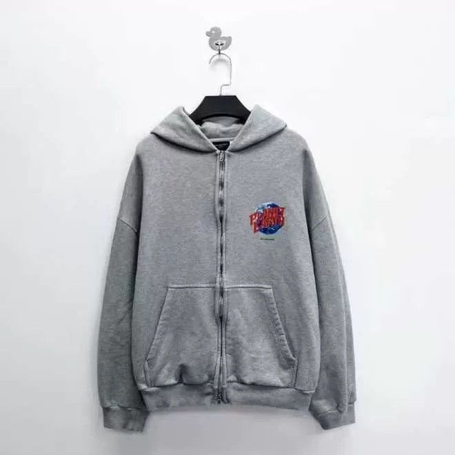 Balenciaga balenciaga planet earth gray hoodie Size US L / EU 52-54 / 3 - 1 Thumbnail