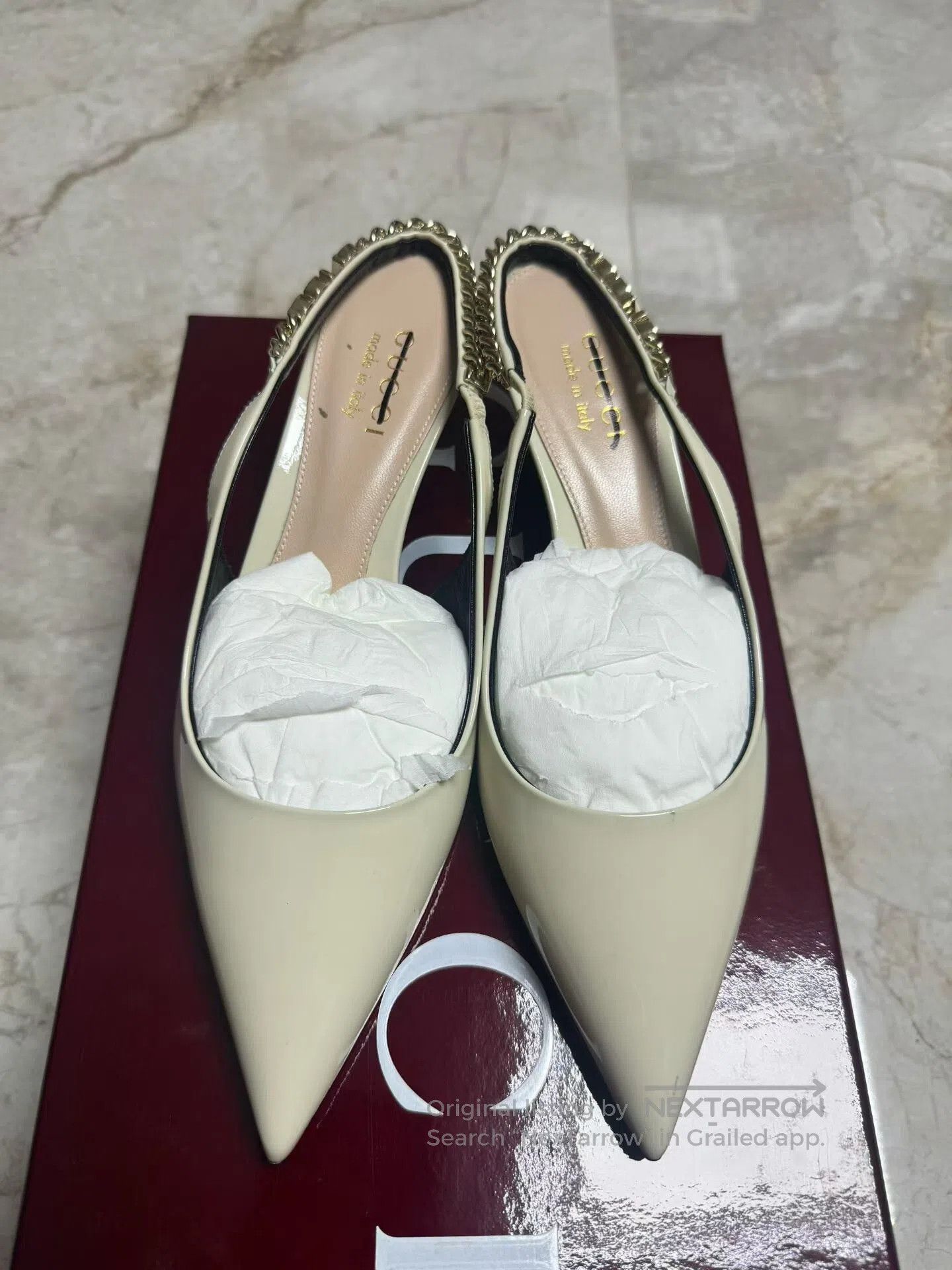 Gucci Gucci White Patent Leather High. Size US 4.5 / IT 34.5 - 2 Thumbnail