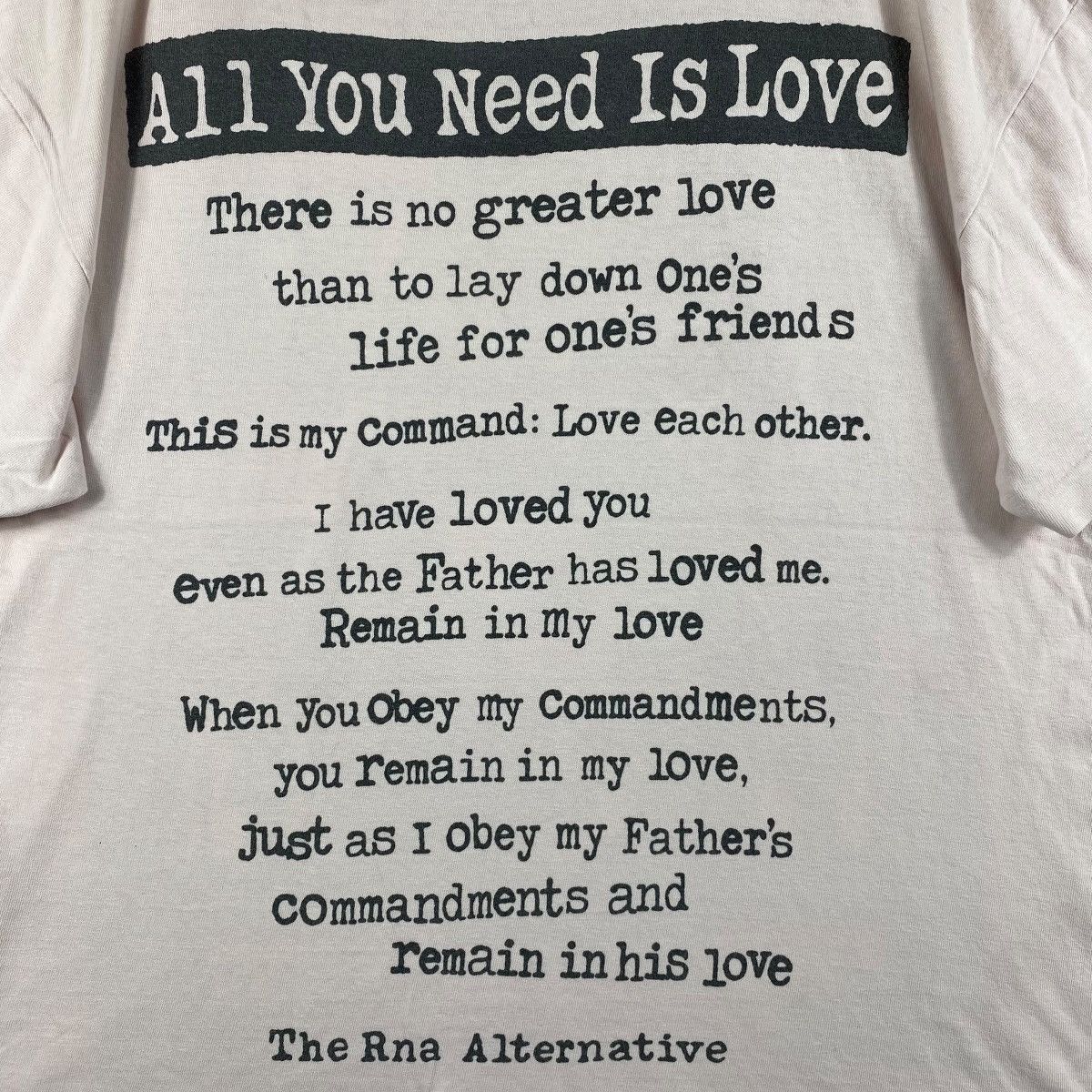 If Six Was Nine × Japanese Brand RNA ALTERNATIVE All You Need Is Love Jesus Graphic Tee Shirt Size US M / EU 48-50 / 2 - 5 Thumbnail