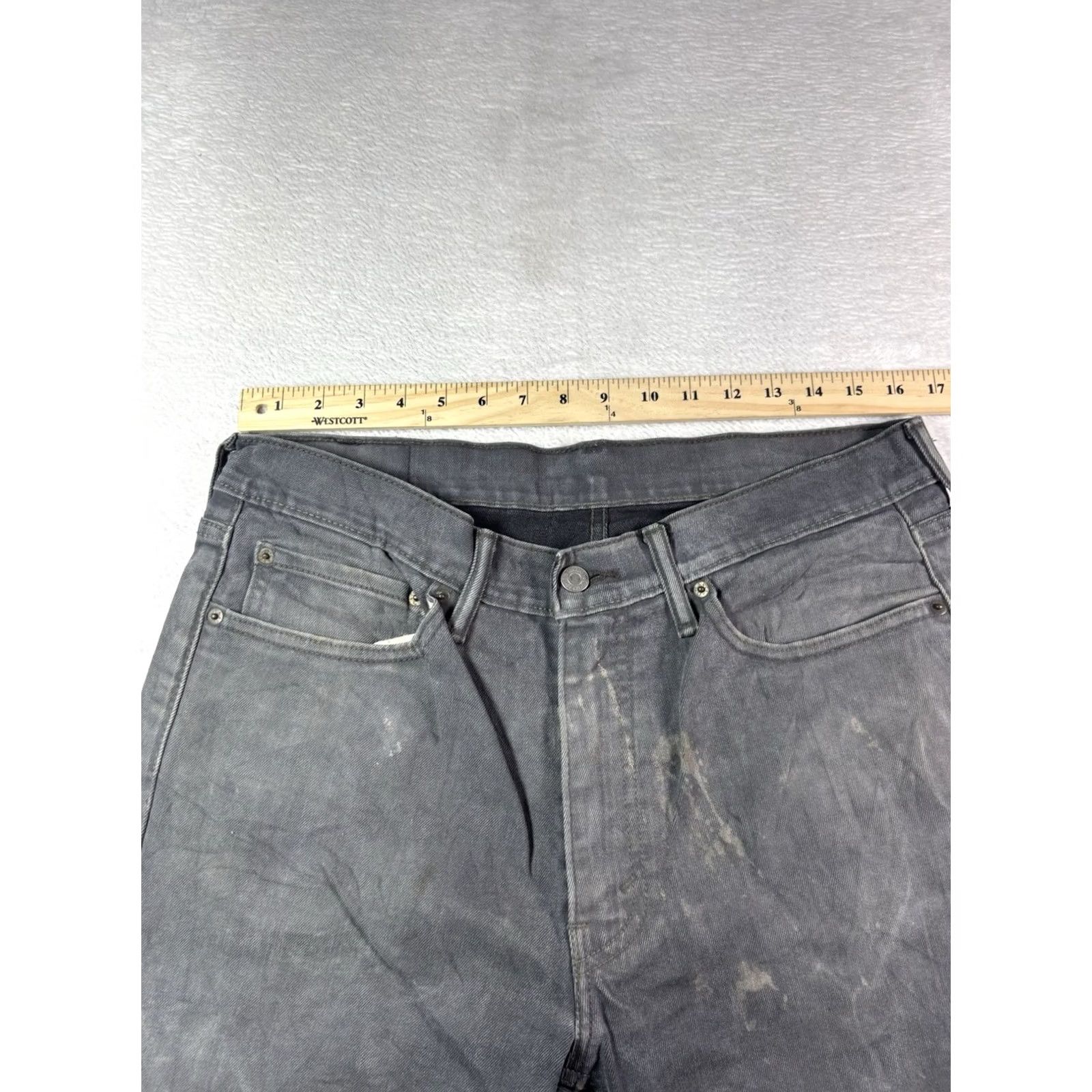 Levi's Levi's 541 Jeans Mens 34x32 Gray Athletic Taper Denim Pants Casual Size US 34 / EU 50 - 7 Thumbnail