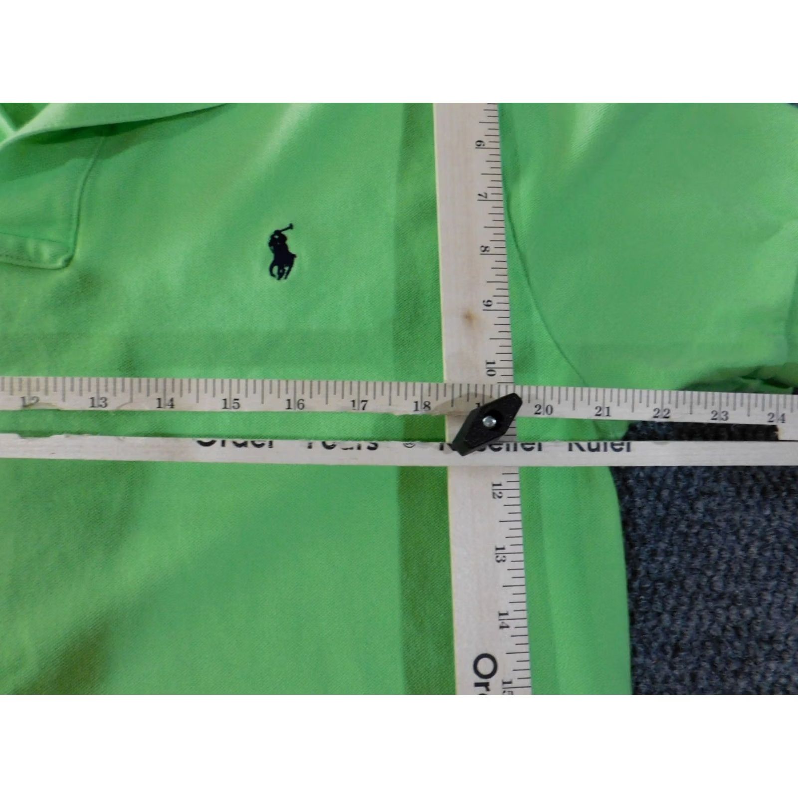 Polo Ralph Lauren Polo Ralph Lauren Shirt Mens L Green Polo Knit Classic Fit Casual Logo Button Collared Short Sleeve Cotton Size US L / EU 52-54 / 3 - 5 Thumbnail