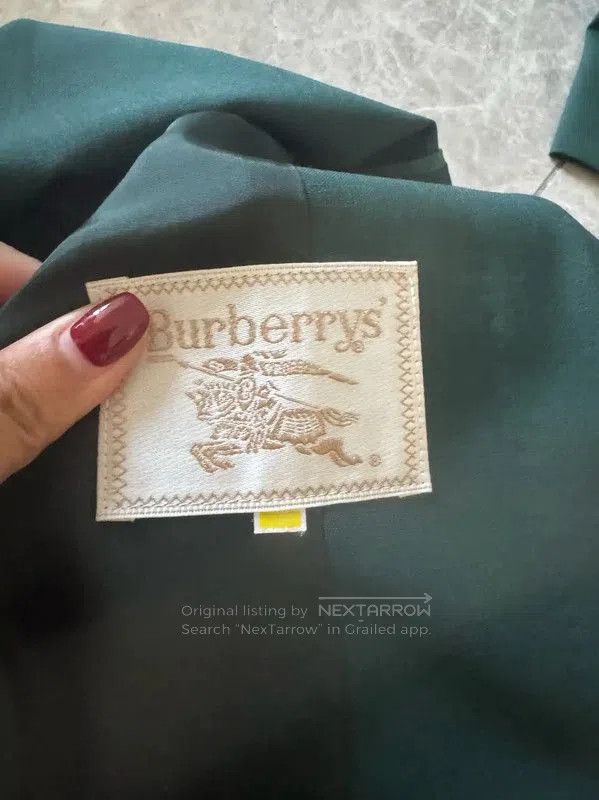 Burberry Burberry Green Wool Long Coat for Women. Size XL / US 12-14 / IT 48-50 - 9 Thumbnail
