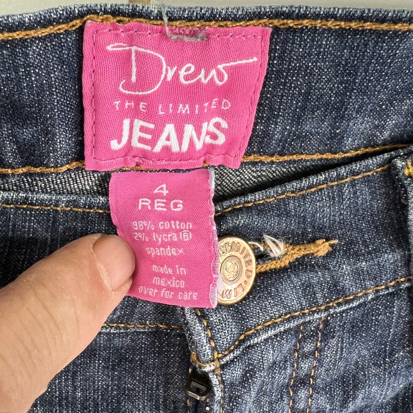 Drew Drew Jeans Denim Straight Leg Women's Size 4 Blue 30X33 Size 27" / US 4 / IT 40 - 4 Thumbnail
