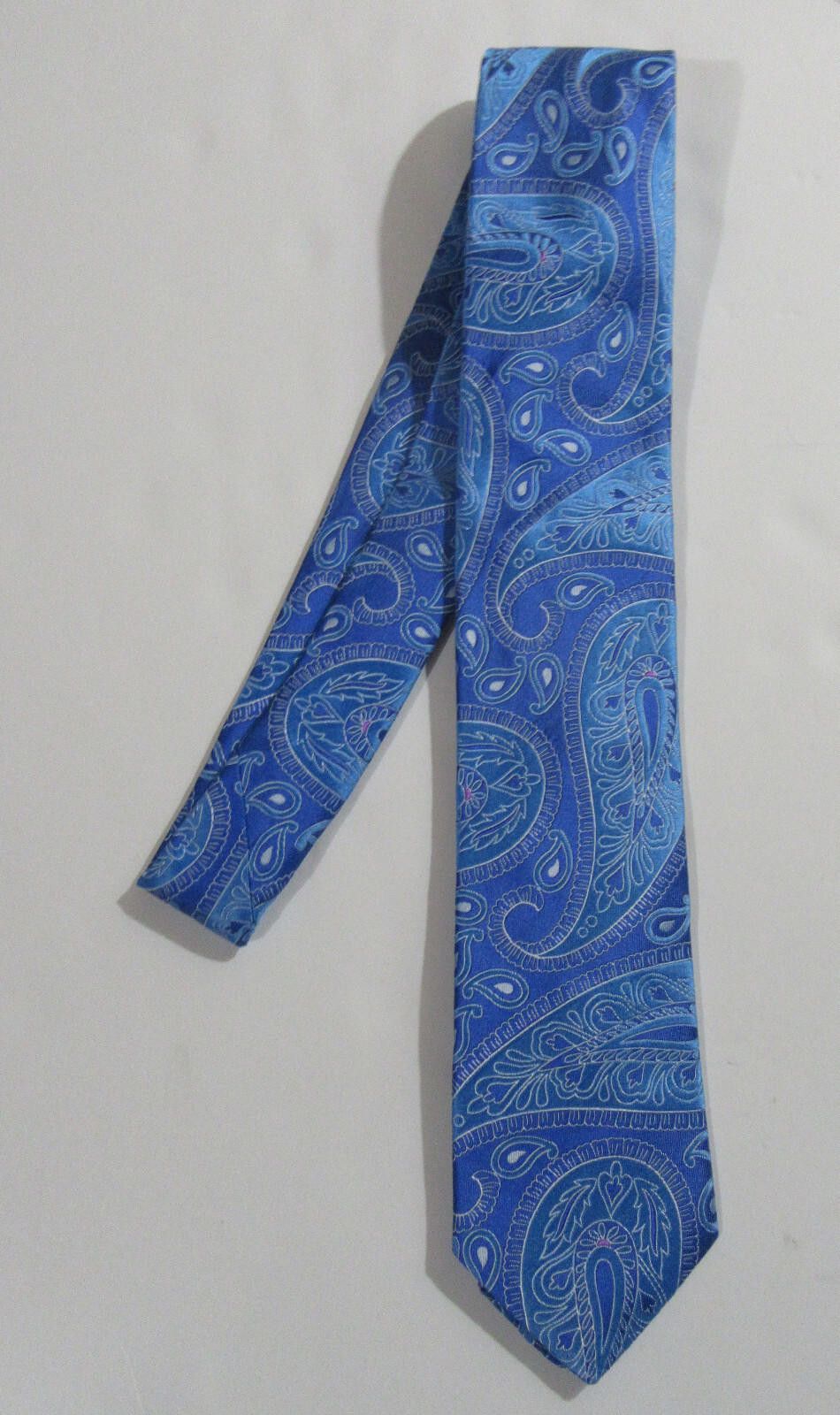 Ted Baker Ted Baker Necktie Tie Blue Paisley New Size ONE SIZE - 3 Thumbnail