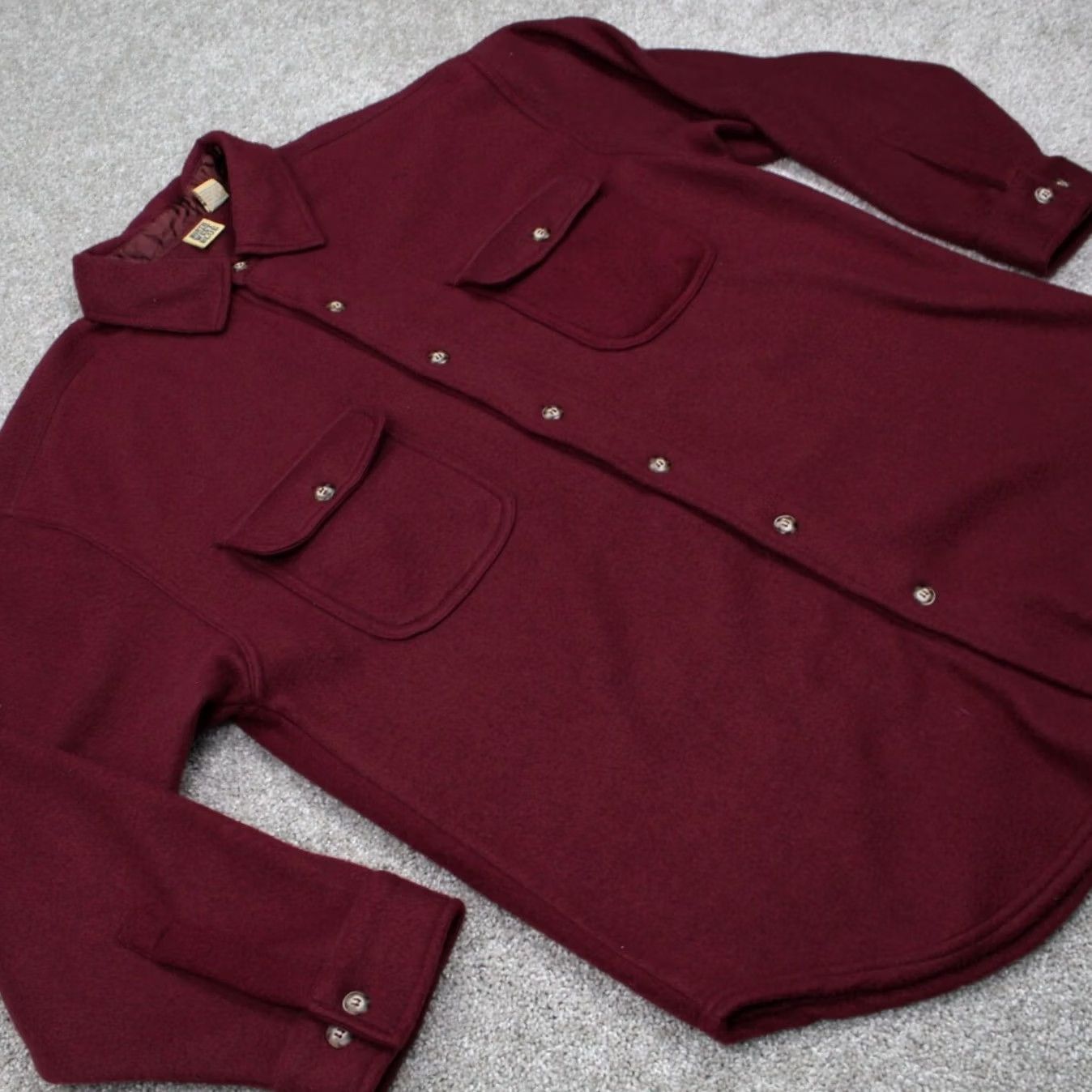 Doublet VTG Northwest Blue Shirt Mens Medium Red Polyester Long Sleeve Button-Up Pocketed Casual Western 90s Style Ver 50in Chest Mens Size US M / EU 48-50 / 2 - 6 Thumbnail