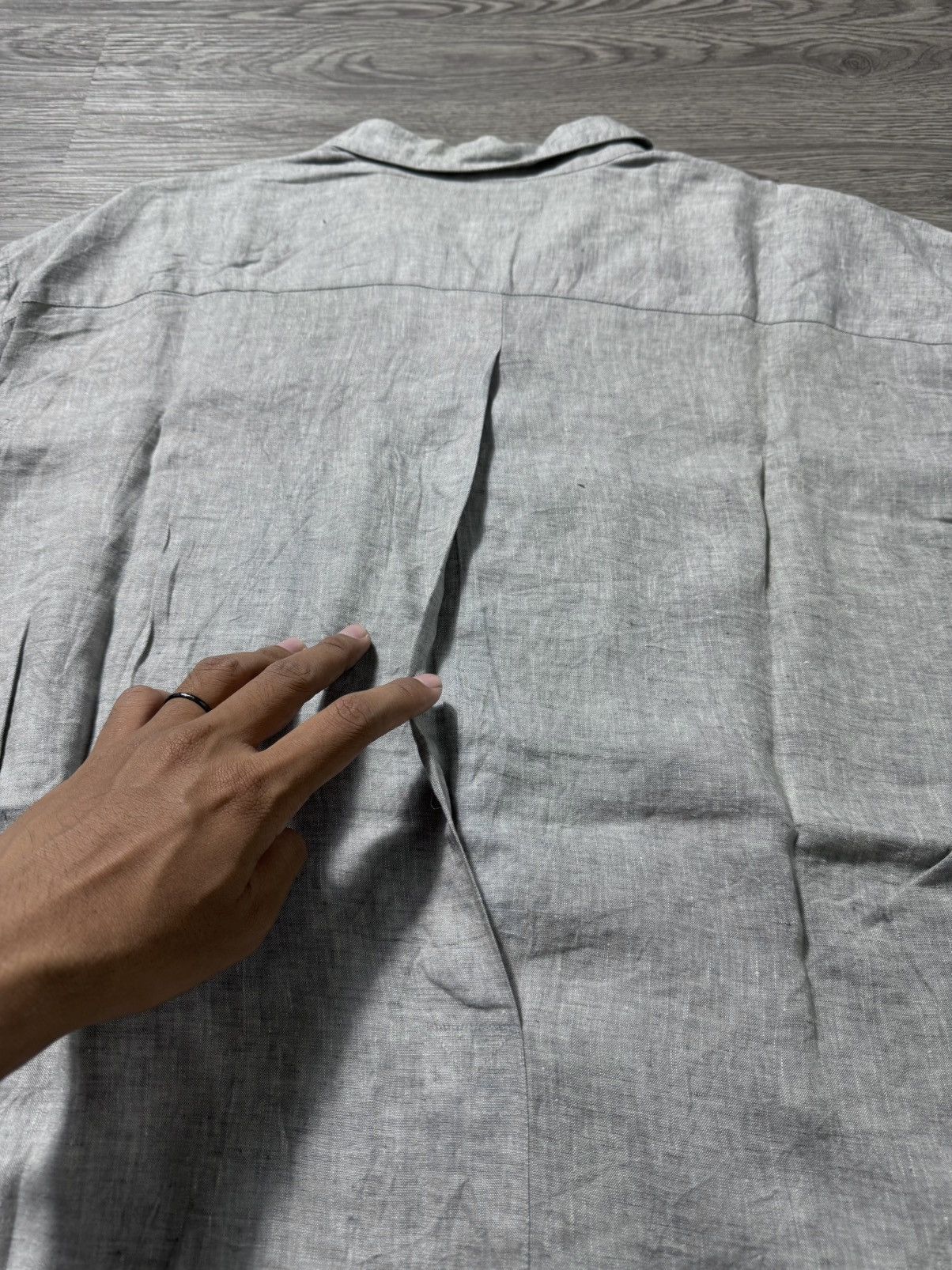 Issey Miyake 💥LAST SALE💥Issey Miyake Linen Button Up Shirt Size US L / EU 52-54 / 3 - 7 Thumbnail
