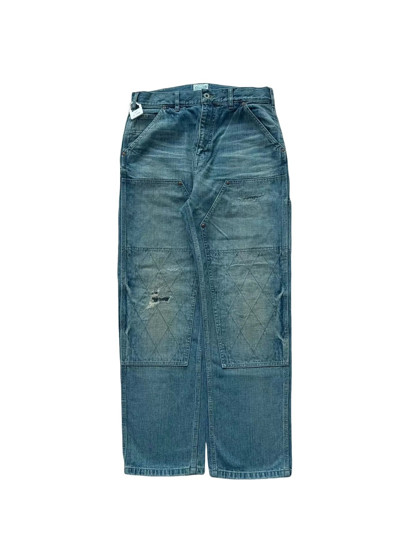 Madness MADNESS Quilted Double Knee Denim Pants Size 30 Size US 30 / EU 46 - 1 Thumbnail