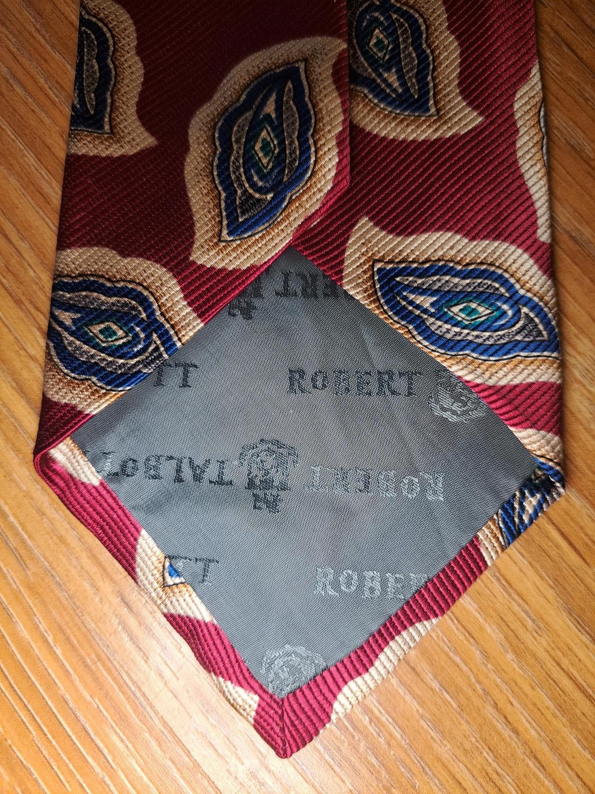 Robert Talbott Robert Talbott Silk Tie Red Multicolor Floral Handmade Wide Size ONE SIZE - 5 Thumbnail