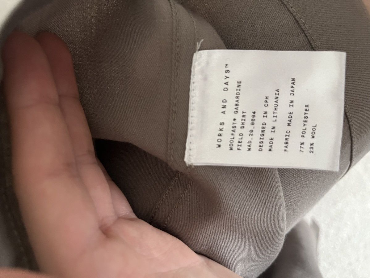 Other Works and Days Woolfast Gabardine Field Shirt Size US L / EU 52-54 / 3 - 3 Thumbnail
