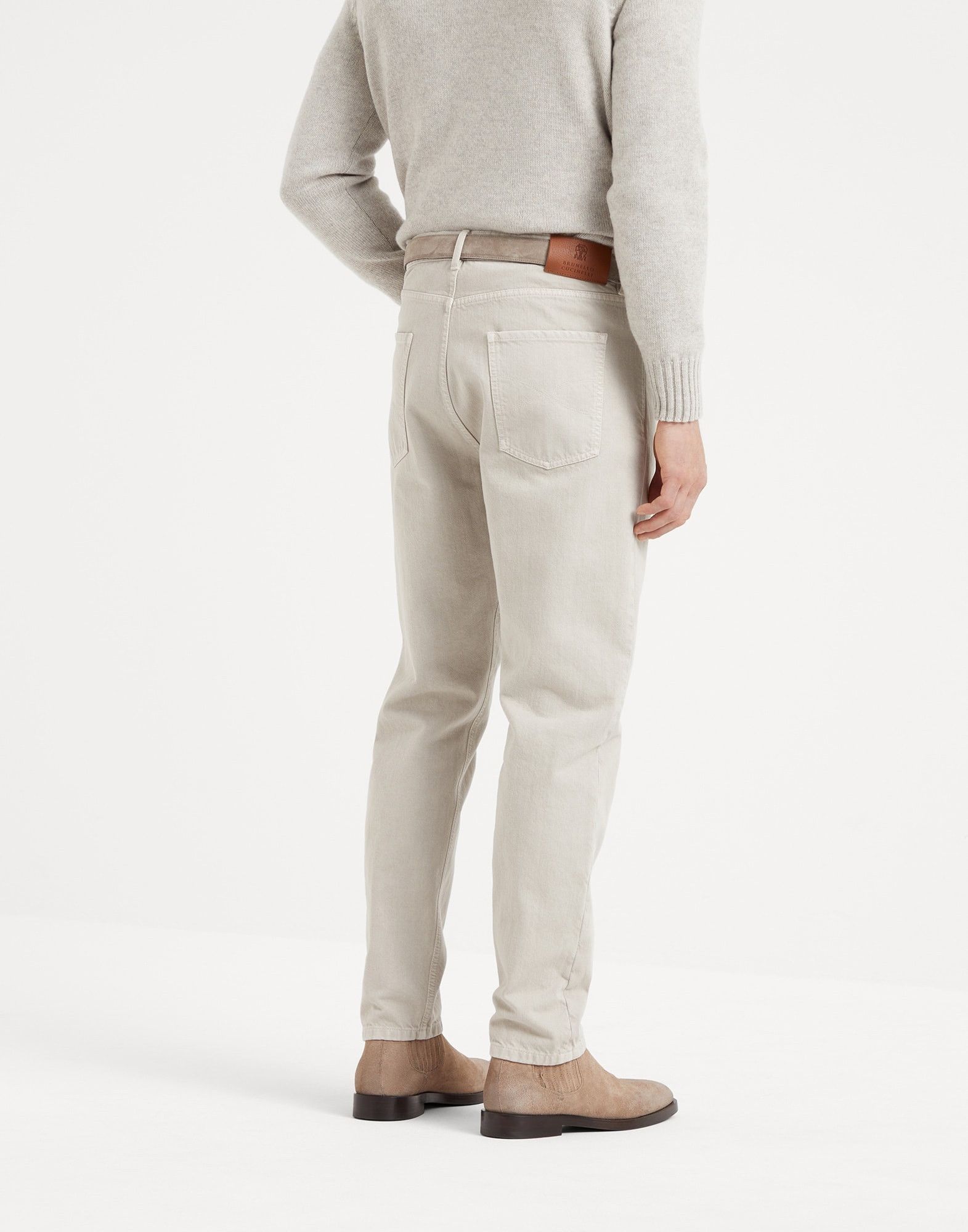 Brunello Cucinelli o1la1rc1a0925 Jeans Pants in Grey Size US 32 / EU 48 - 2 Thumbnail