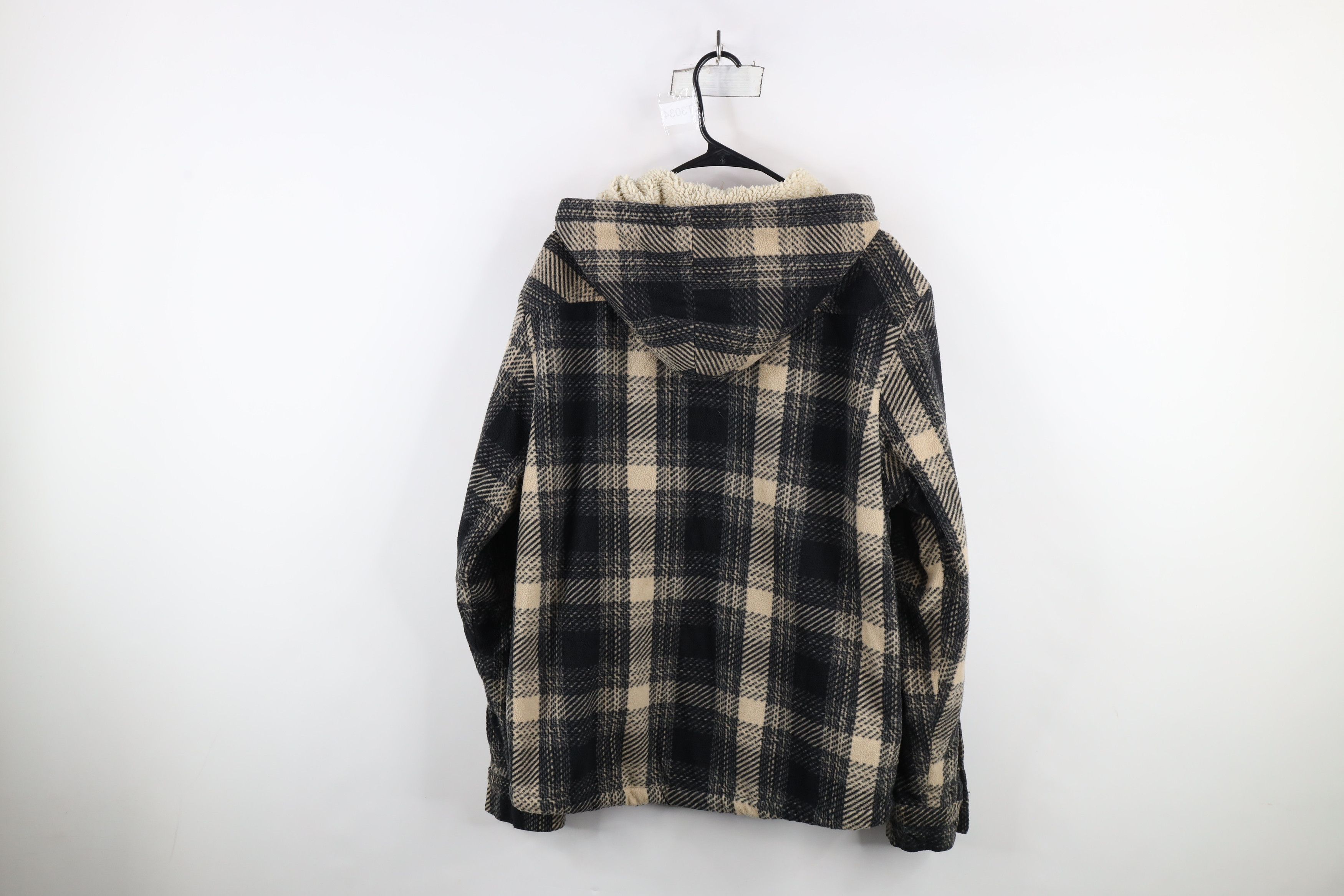 Aeropostale × Vintage Vintage 90s Y2K Aeropostale Fleece Lined Hooded Shirt Jacket Size US L / EU 52-54 / 3 - 14 Thumbnail