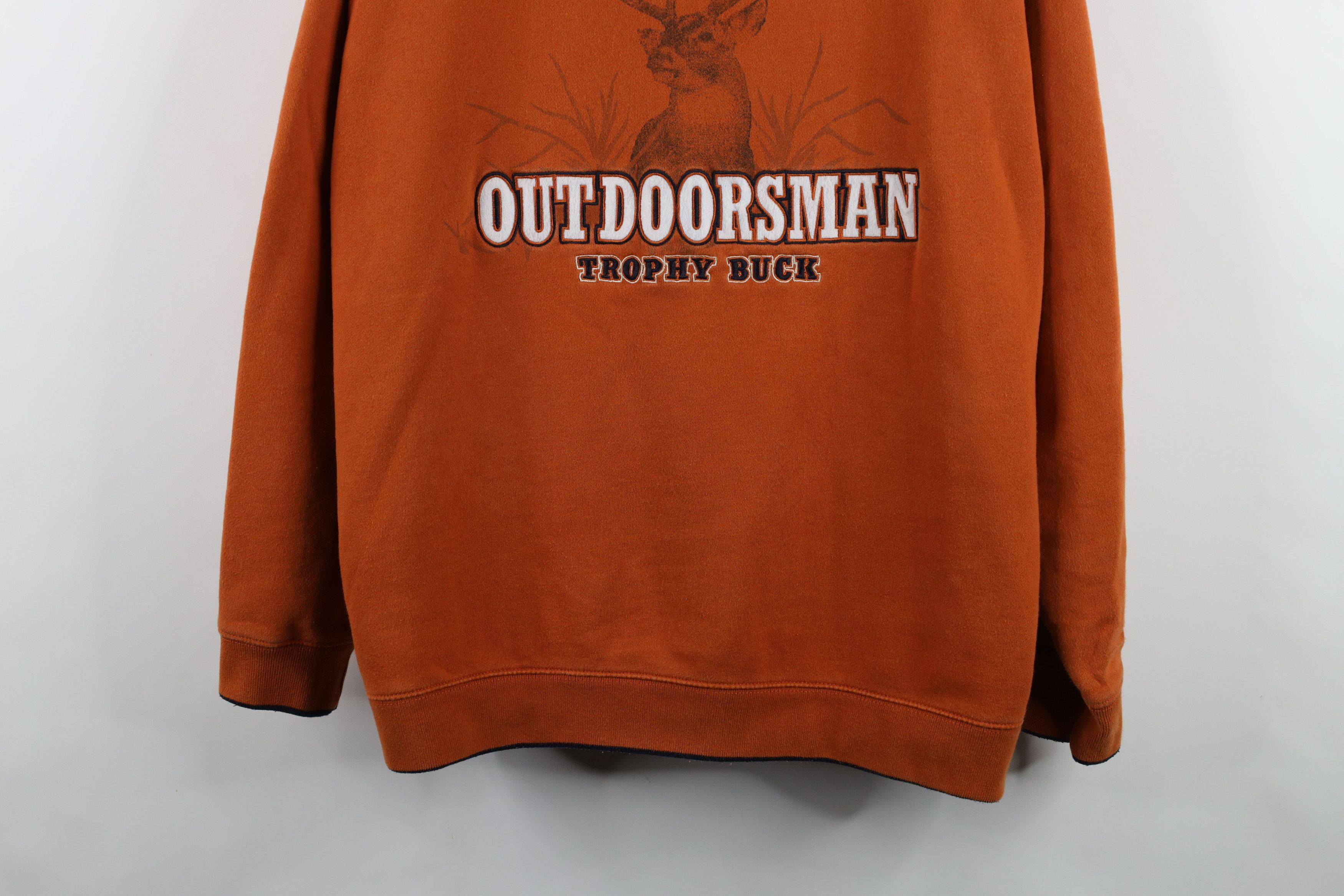Vintage Vintage Y2K Streetwear Deer Buck Nature Sweatshirt Orange Size US L / EU 52-54 / 3 - 3 Thumbnail