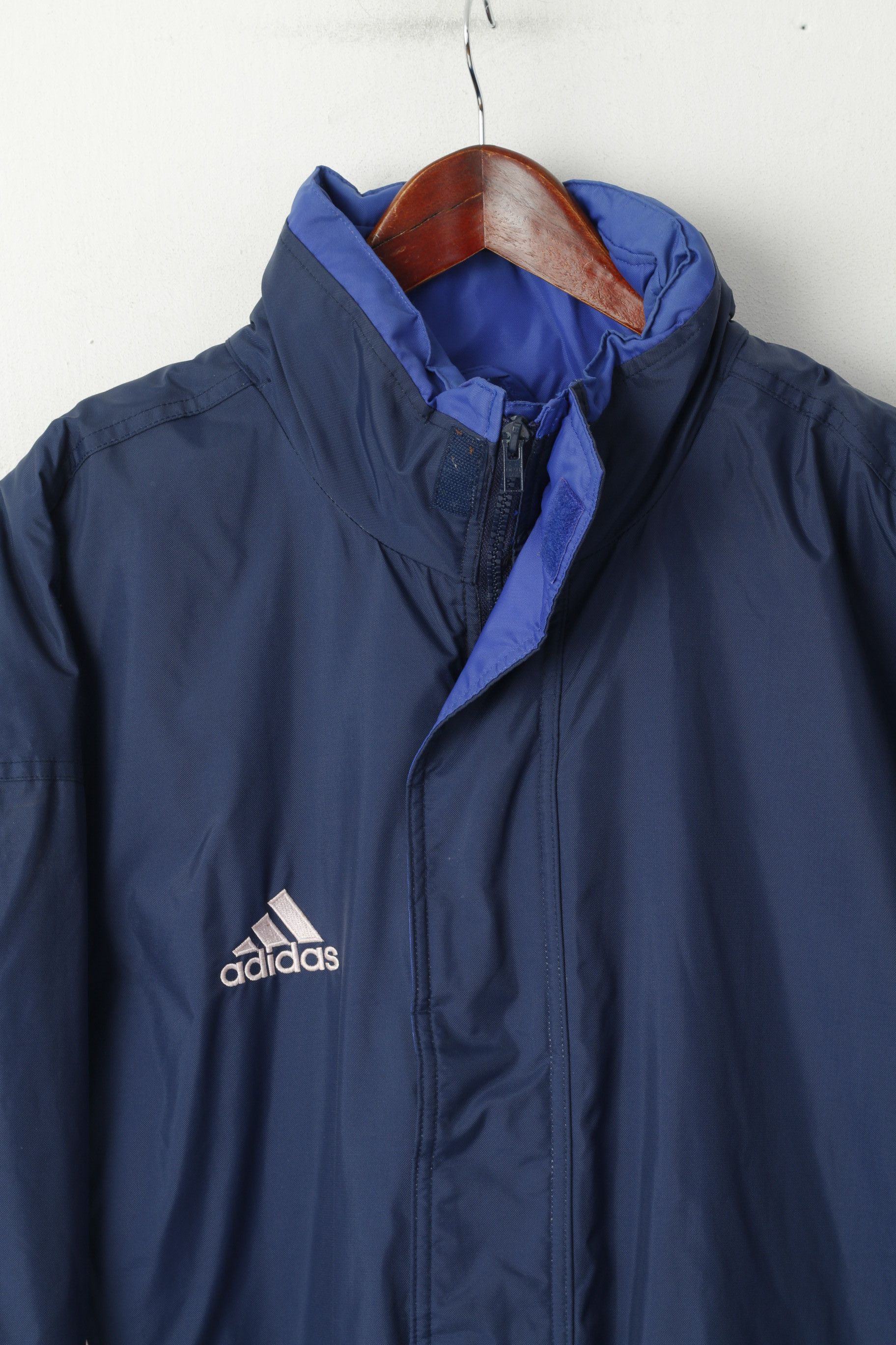 Adidas Adidas Men XL 198 Jacket Navy Nylon Padded 6100 Size US XL / EU 56 / 4 - 3 Thumbnail