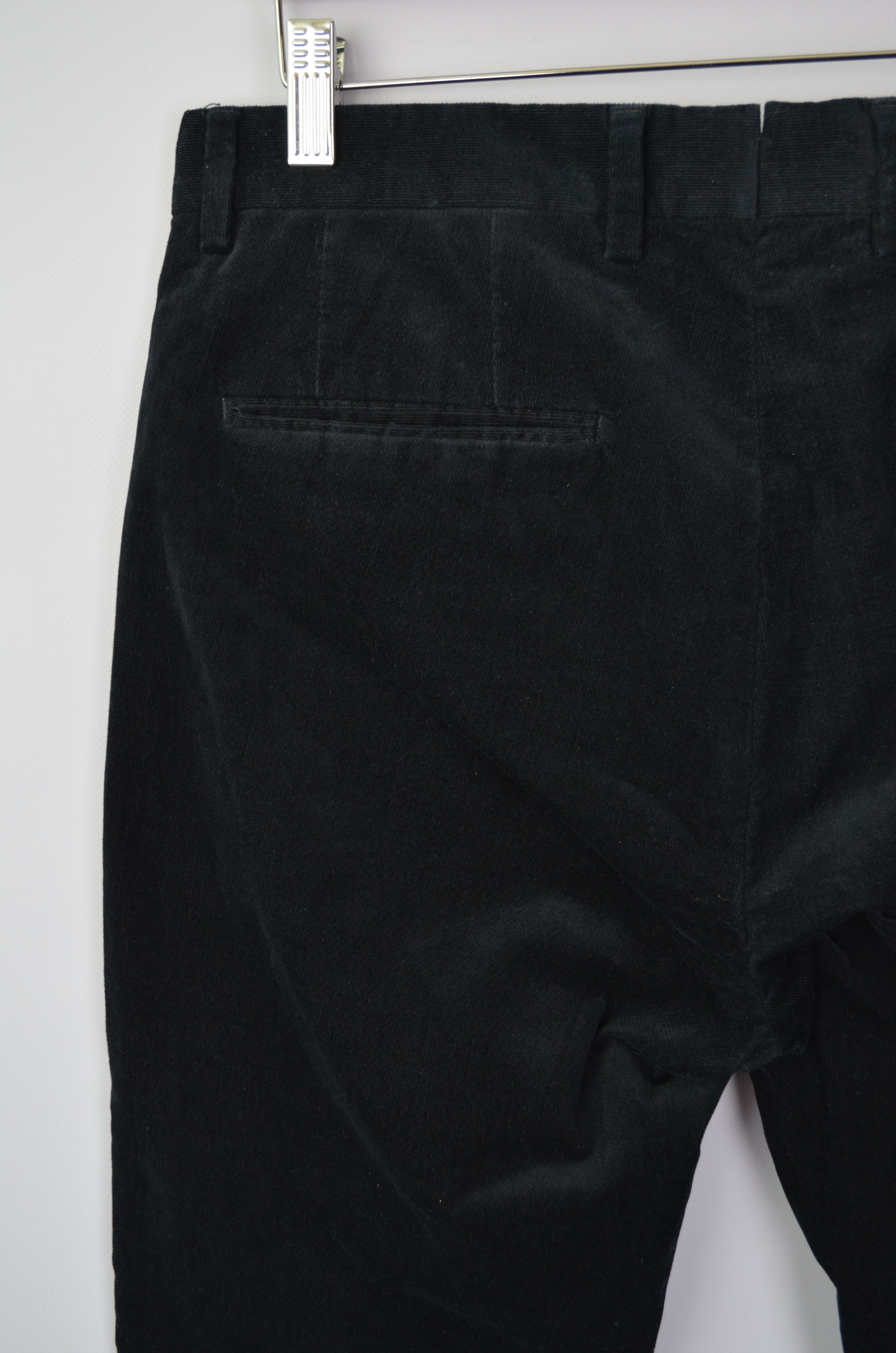 Designer × Reiss REISS Black Corduroy Mens Pants Trousers Size W32 L32 Size US 32 / EU 48 - 7 Thumbnail