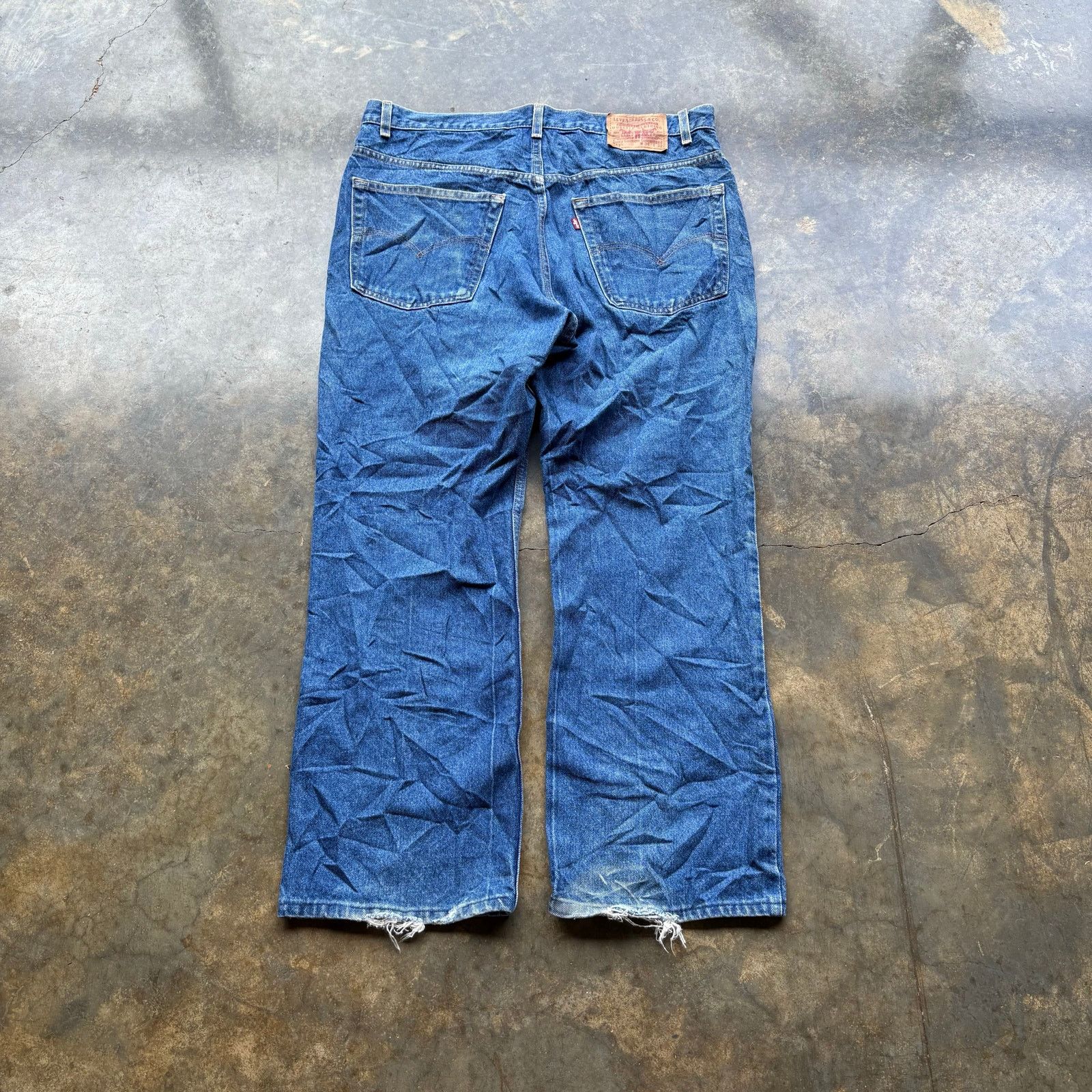 Levi's Vintage 90s Levis 517 Flare Boot cut Blue Jeans Size US 38 / EU 54 - 4 Thumbnail