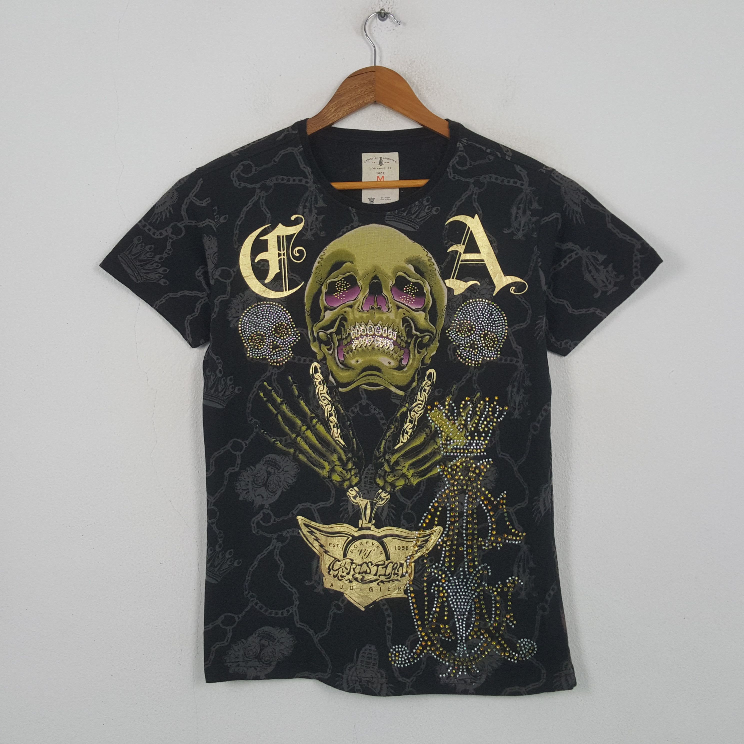 Christian Audigier Vintage Christian Audigier Designer Brand T-shirt RR5 Size US M / EU 48-50 / 2 - 1 Thumbnail