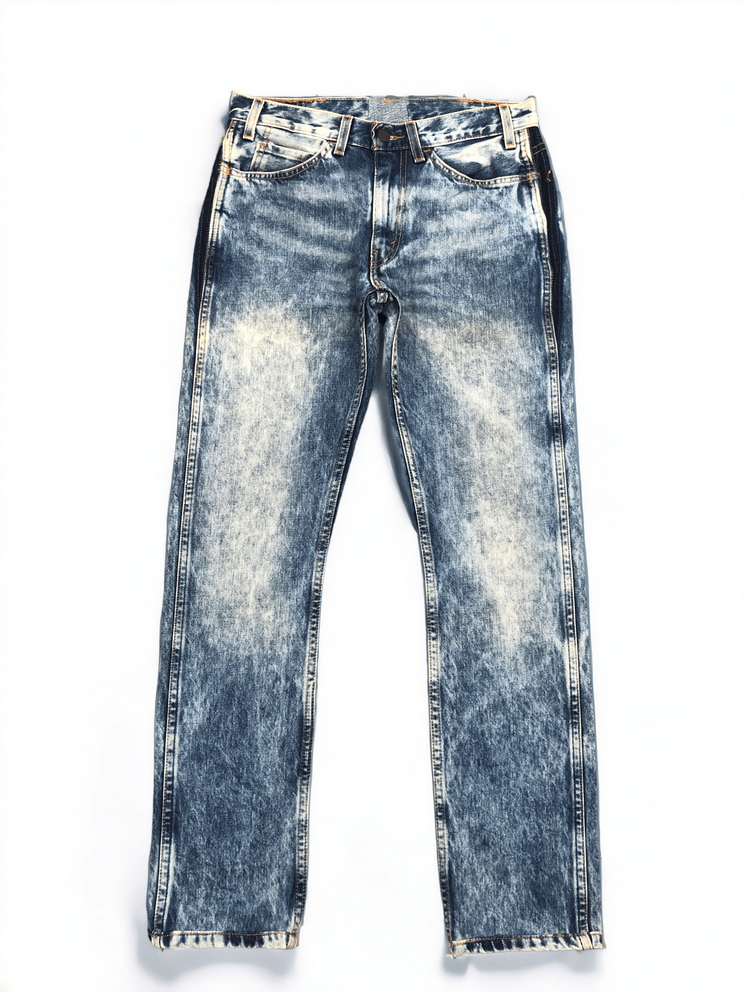 Levi's Vintage Levis 505 Orange Tab Acid Wash Jeans 29x28.5 S0017 Size US 29 - 1 Thumbnail