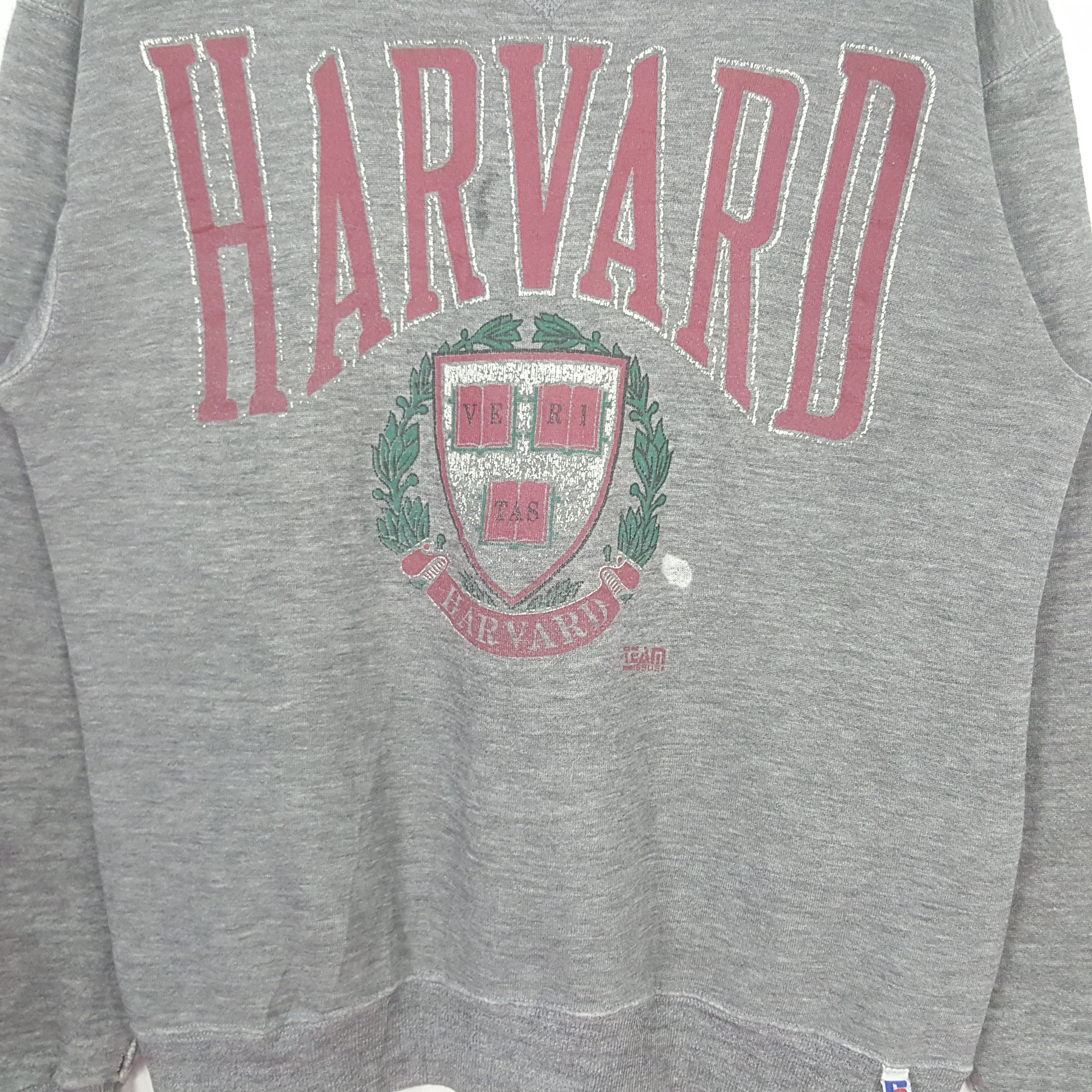 Russell Athletic Vintage Harvard University 90's Sweatshirt C305N9 Size US M / EU 48-50 / 2 - 2 Thumbnail