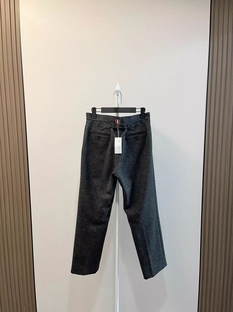 Thom Browne Thom Browne size0 Dark grey wool casual trousers Size 36S - 2 Thumbnail