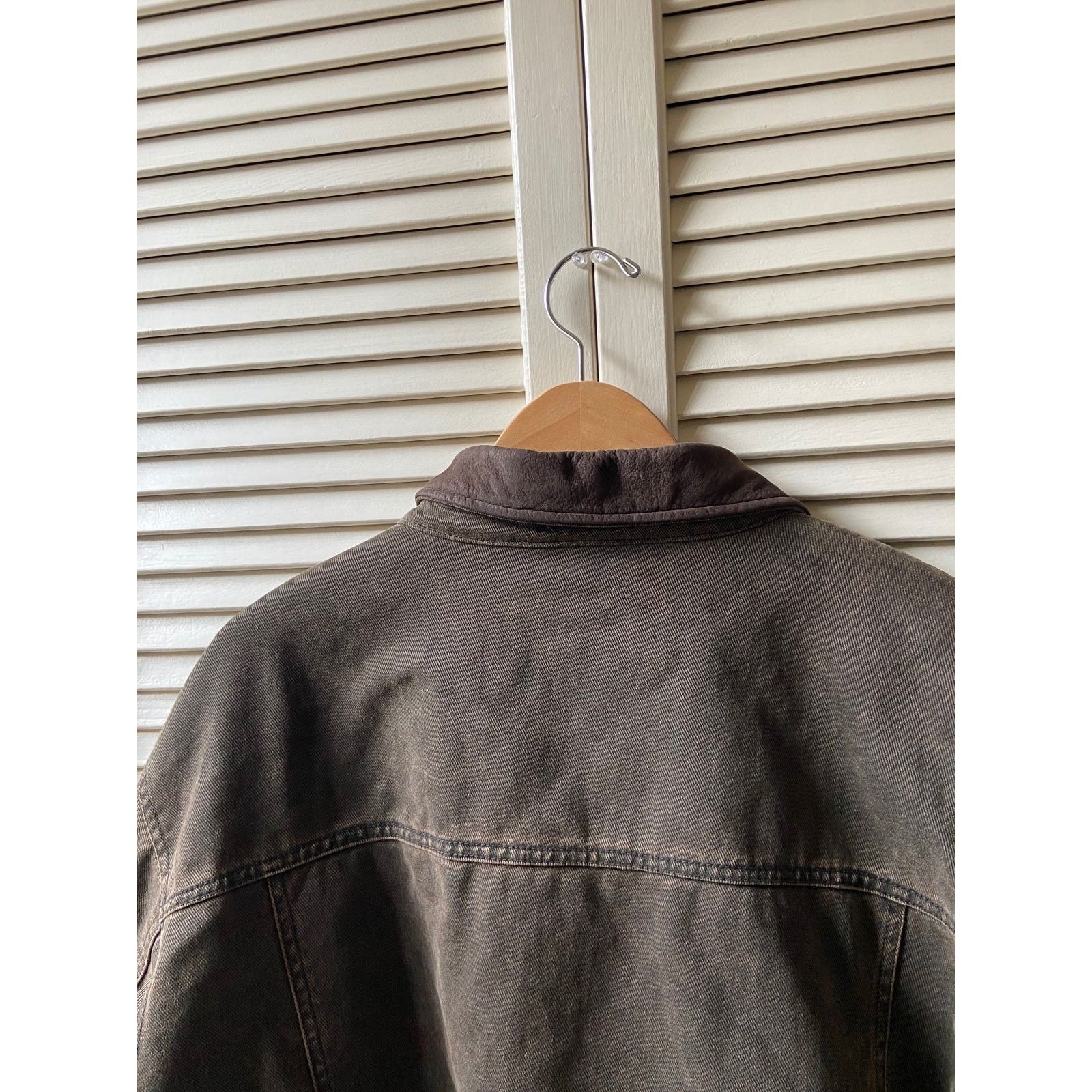 Vintage × Woolrich Woolen Mills Vintage Woolrich Fleece Blanket Lined Brown Work Jacket XL Size US XL / EU 56 / 4 - 10 Thumbnail