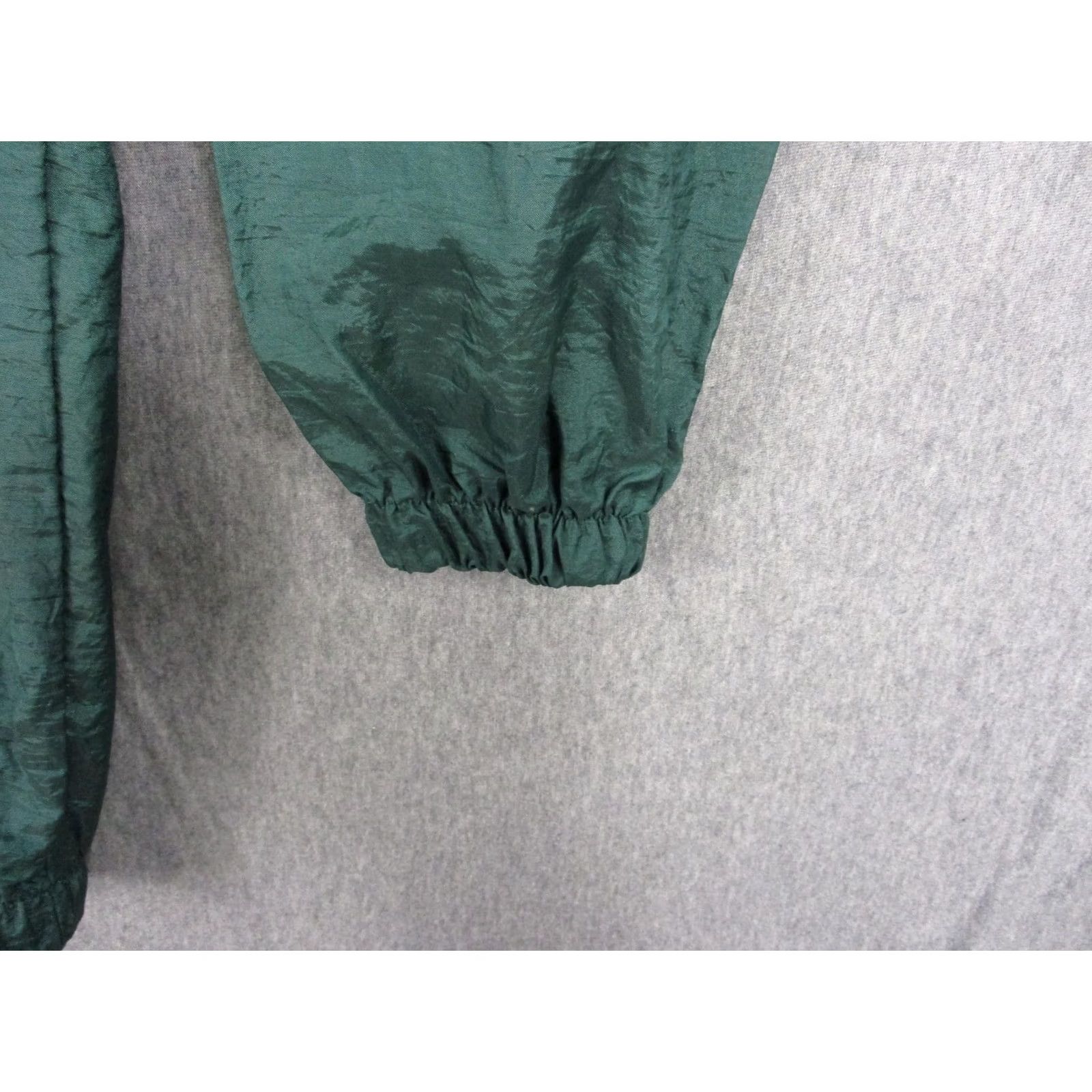 Augusta Sportswear VINTAGE Augusta Sportswear Miles College Track Suit Mens L Green 2 Piece Nylon Set Size 42R - 6 Thumbnail