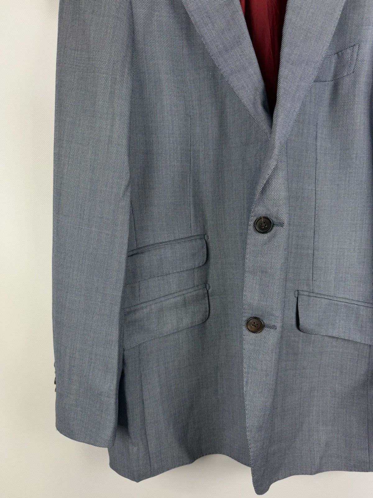Suitsupply × Vitale Barberis Canonico Suitsupply Vitale Barberis Canonico Men’s Wool Blazer Jacket Size 42R - 7 Thumbnail