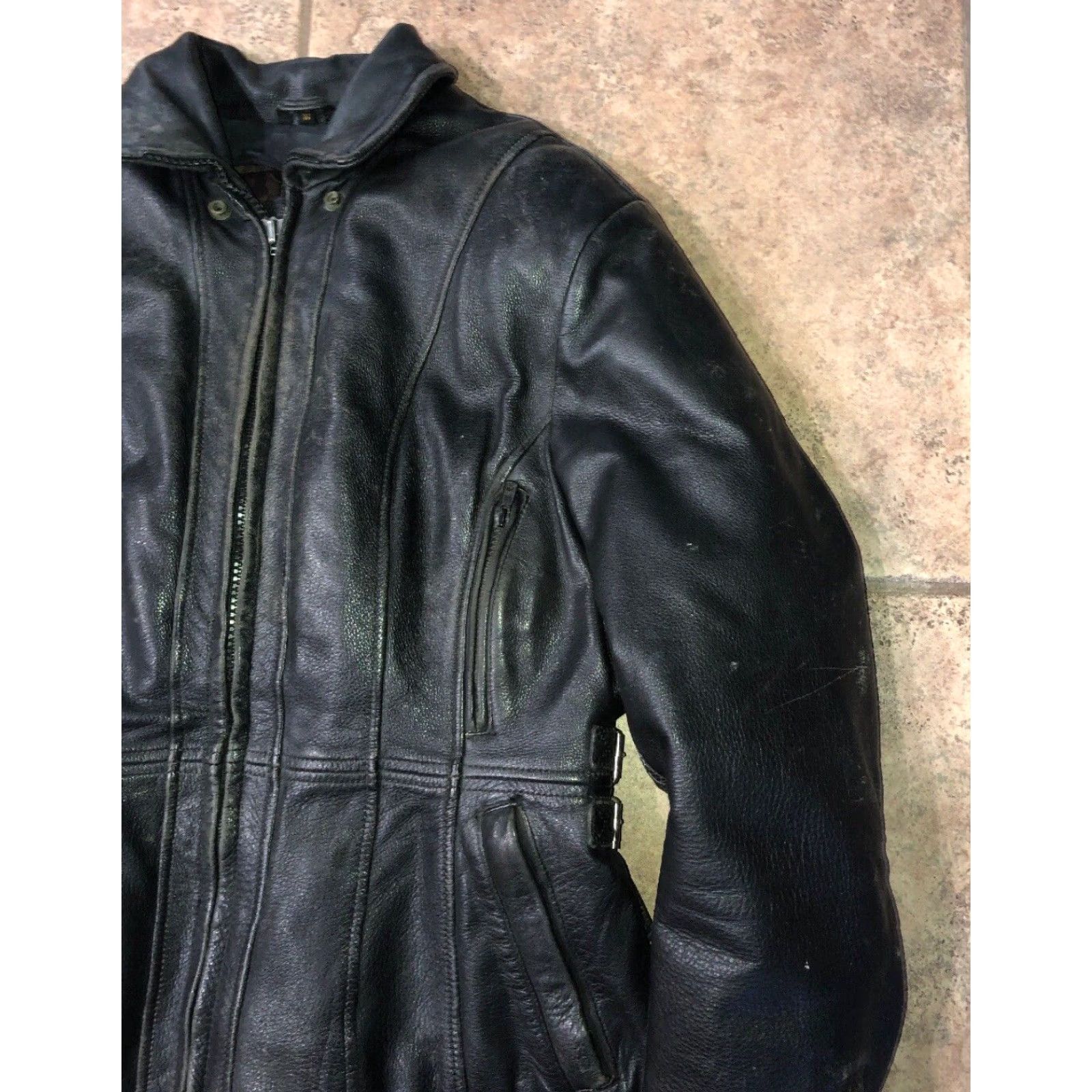 Vintage VINTAGE First Gear Leather Jacket Womens Full Zip Chermo Liner Size L Black Jacket Women Adults Size L / US 10 / IT 46 - 2 Thumbnail