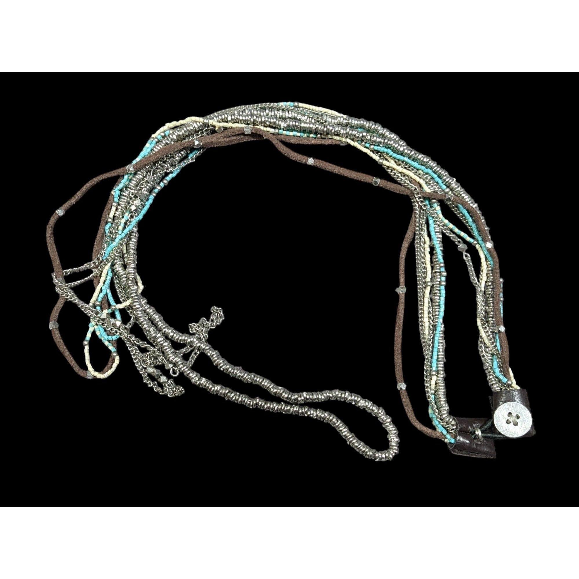 Other Jean Day Western Multilayer Bohemian Bead And Chain Necklace Size ONE SIZE - 1 Thumbnail