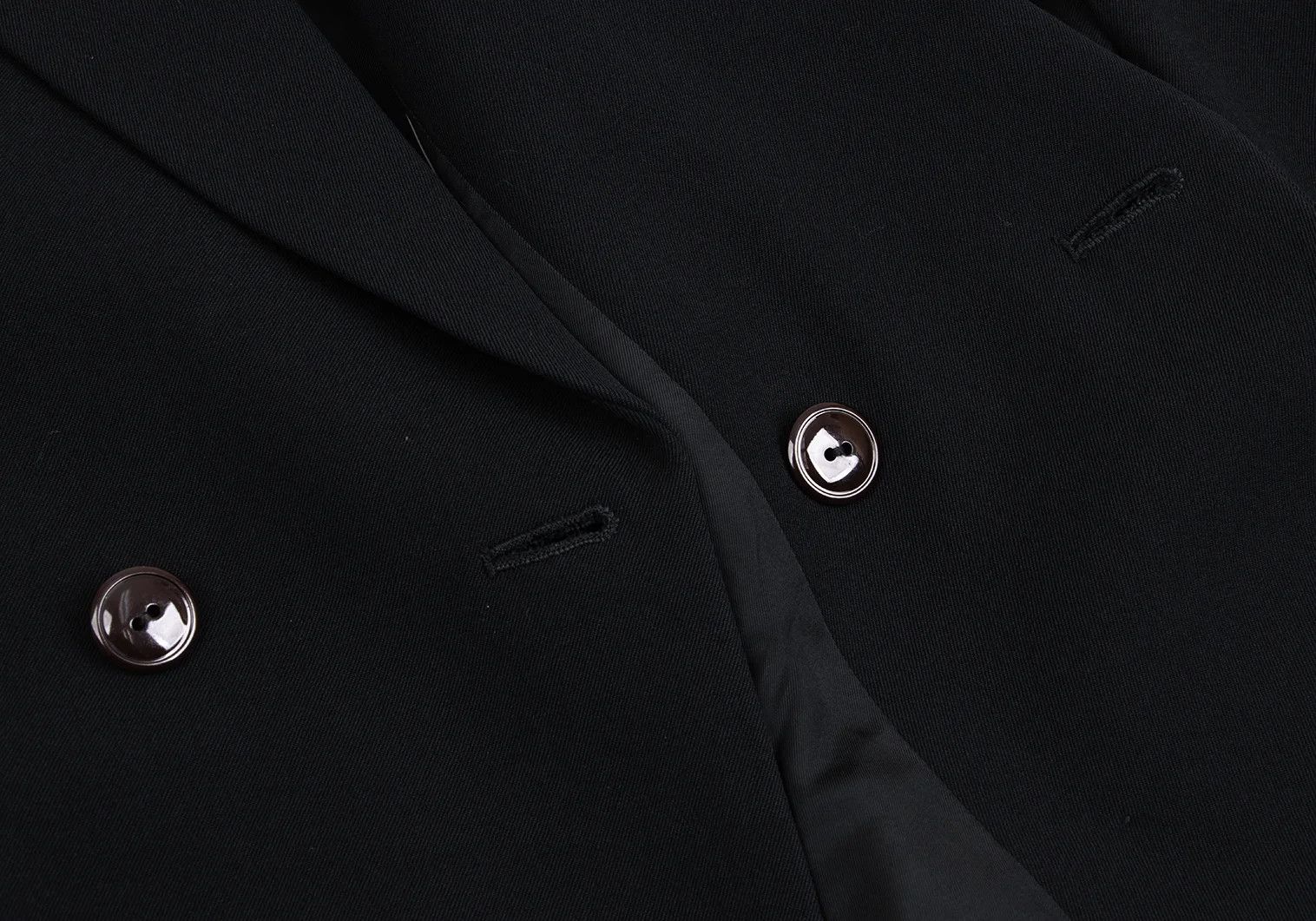 Yohji Yamamoto Yohji Yamamoto Leather Wool Peak Lapel Jacket Size US M / EU 48-50 / 2 - 10 Thumbnail
