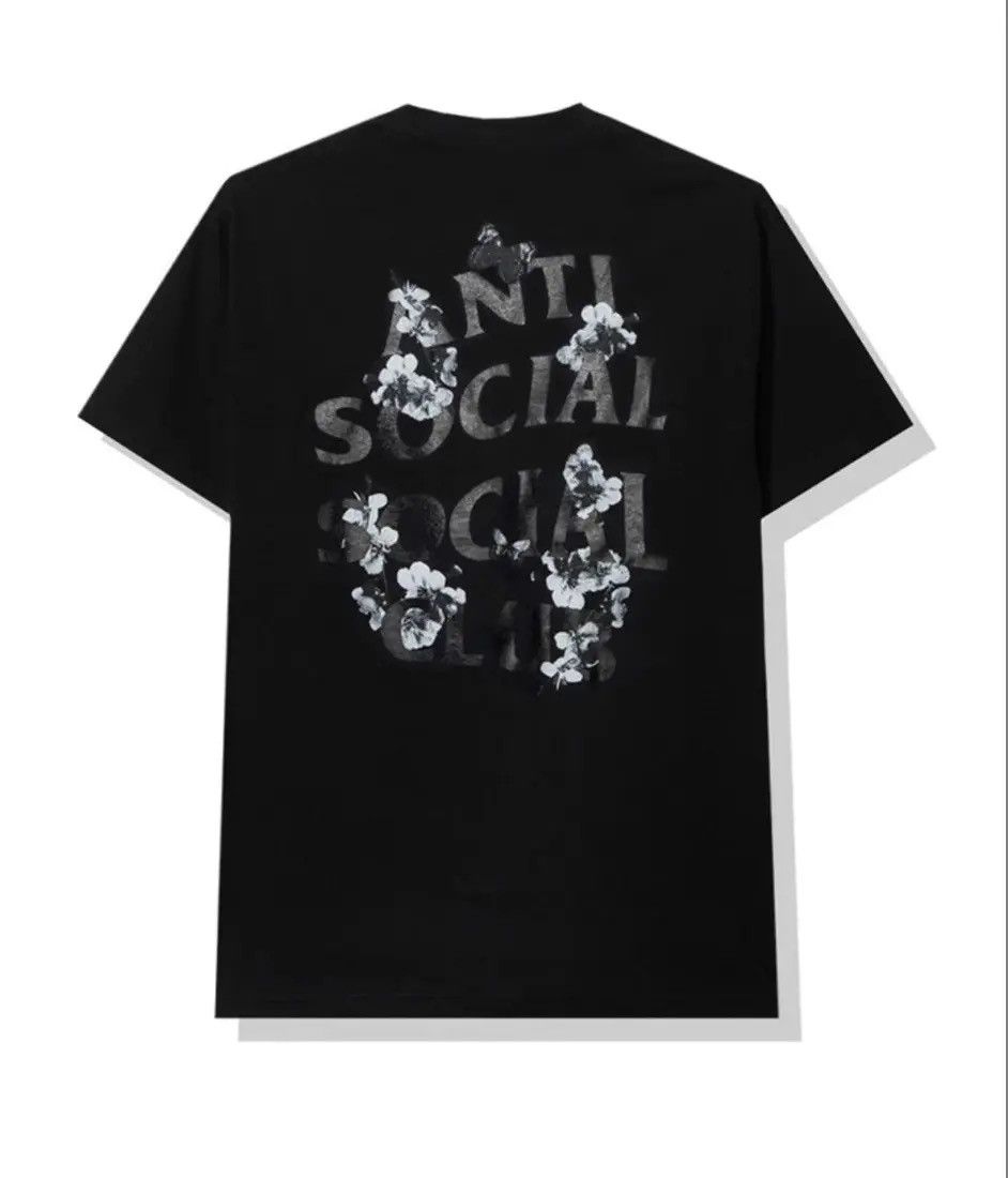 Anti Social Social Club ASSC Flower Tshirt Black Size US L / EU 52-54 / 3 - 1 Thumbnail
