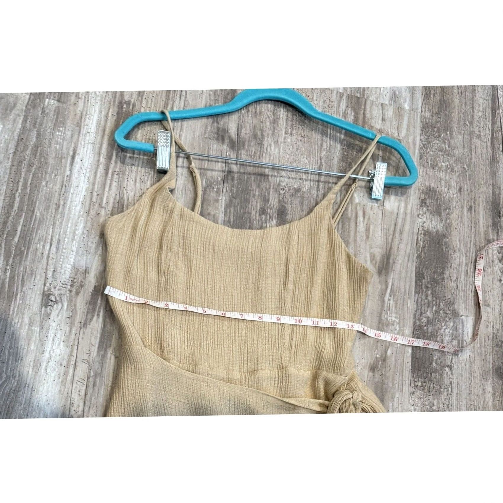 Vintage GB Gianni Bini Mini Wrap Dress Tan M Womens Size M / US 6-8 / IT 42-44 - 6 Thumbnail