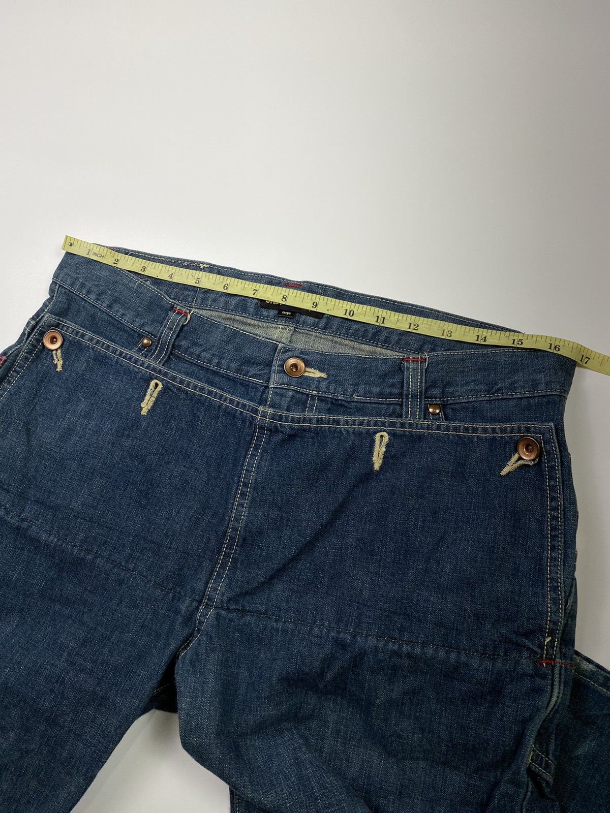 Beauty Beast × Hysteric Glamour × Japanese Brand Japanese cncv attempt double layers jeans pant Size US 33 - 10 Thumbnail