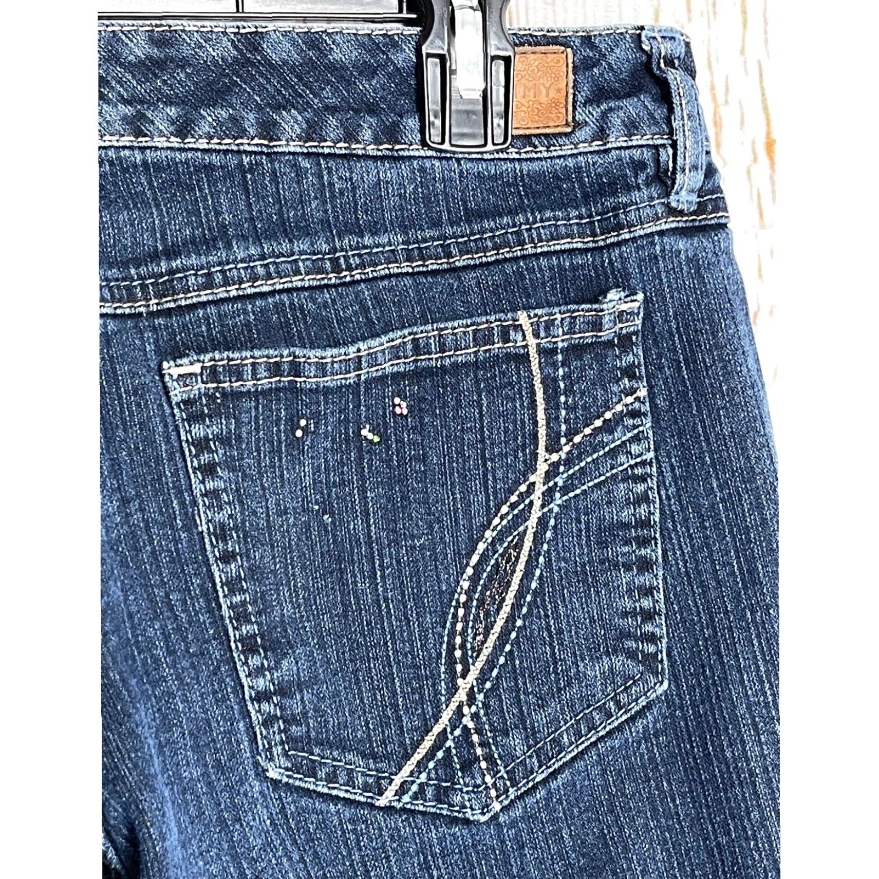 Denime VINTAGE Tommy Jeans Bootcut Jeans Women Juniors 11 Dark Blue Denim Cotton 5-Pocket Size 24" / US 00 / IT 34 - 3 Thumbnail