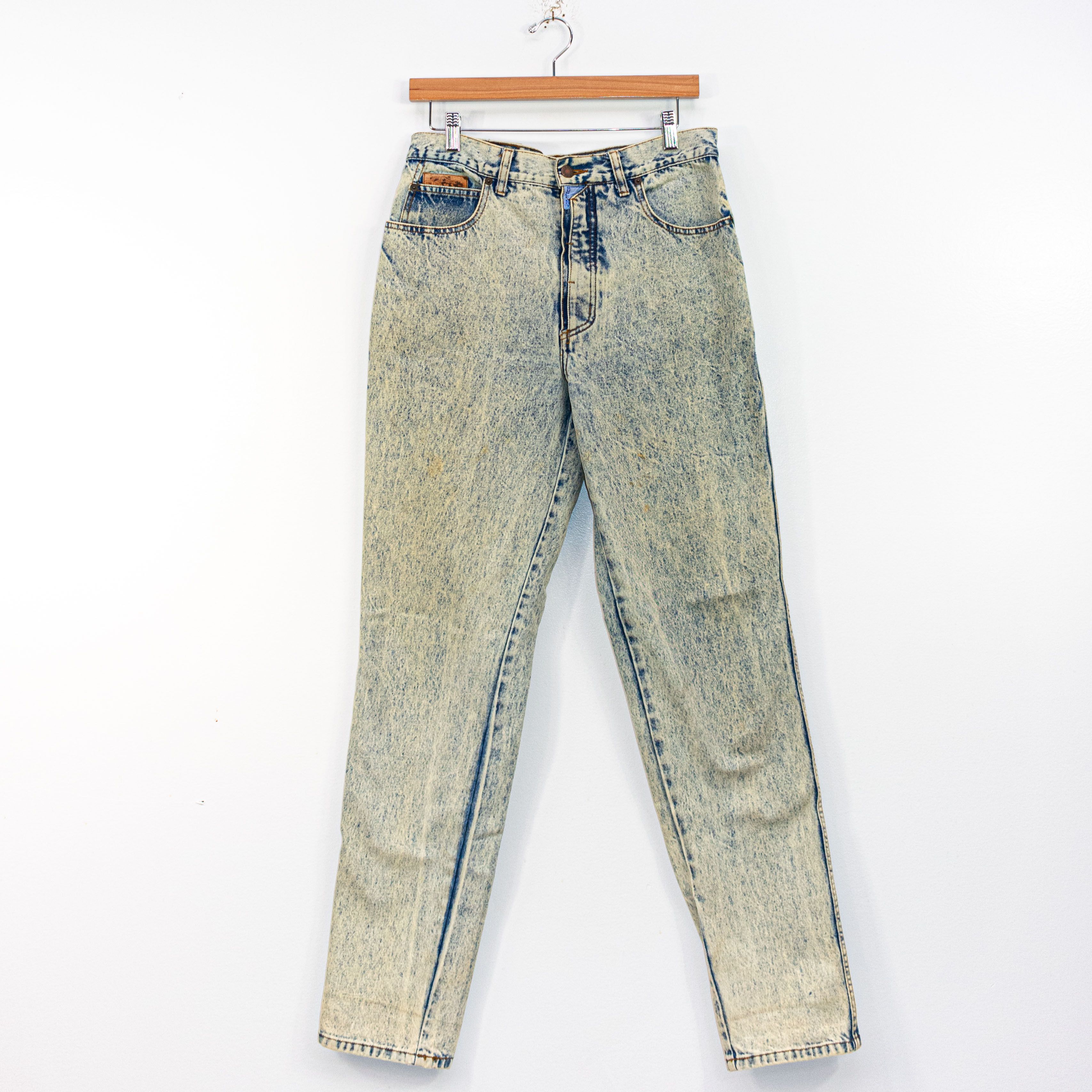 Vintage Bugle Boy Acid Wash Jeans 32 VTG 80s 90s Streetwear Grailed