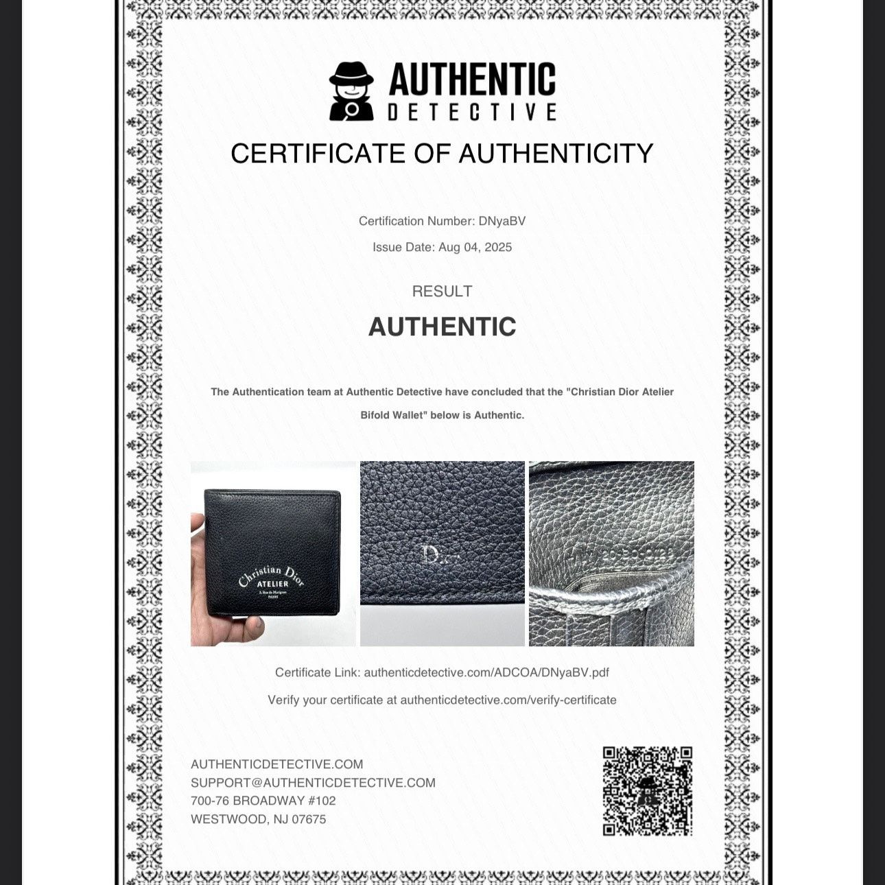 Dior Christian Dior Atelier Bifold Wallet Size ONE SIZE - 2 Thumbnail