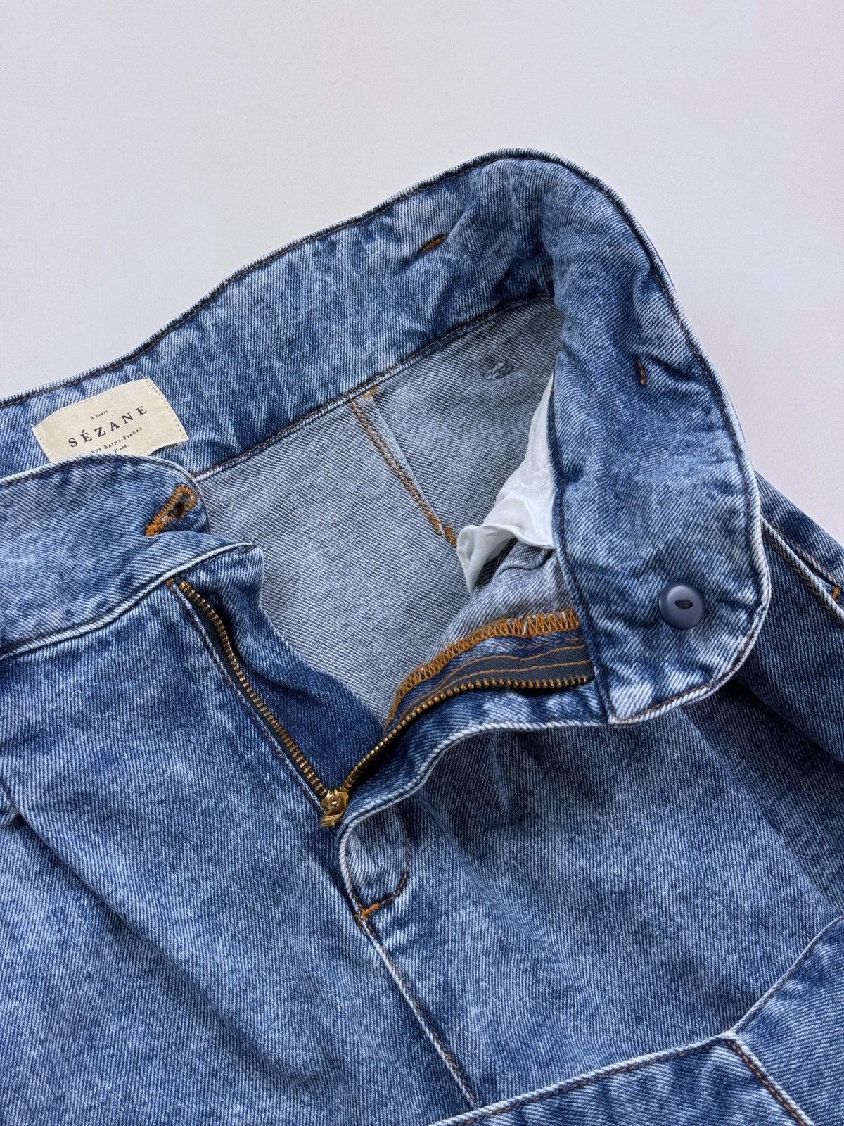 Sezane Sezane Washed Denim High-Rise Women’s Jeans Size 26" / US 2 / IT 38 - 8 Thumbnail