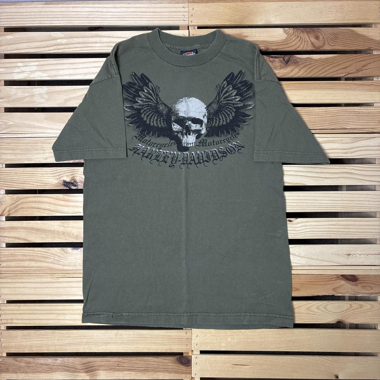 Harley Davidson Vintage Harley Davidson AL 2007 Green Biker Tee Size Medium Size US M / EU 48-50 / 2 - 1 Thumbnail