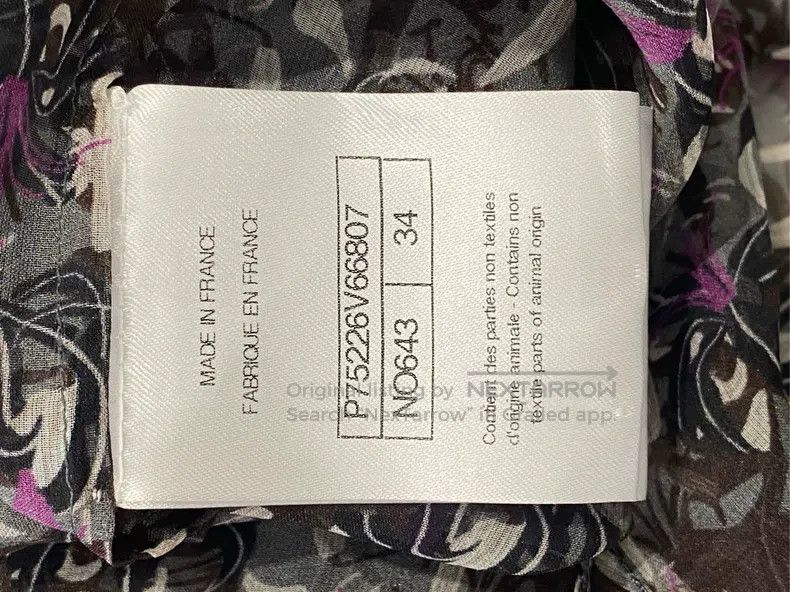 Chanel Chanel 23-year-old green silk printed shirt Size XXS / US 00 / IT 34 - 6 Thumbnail