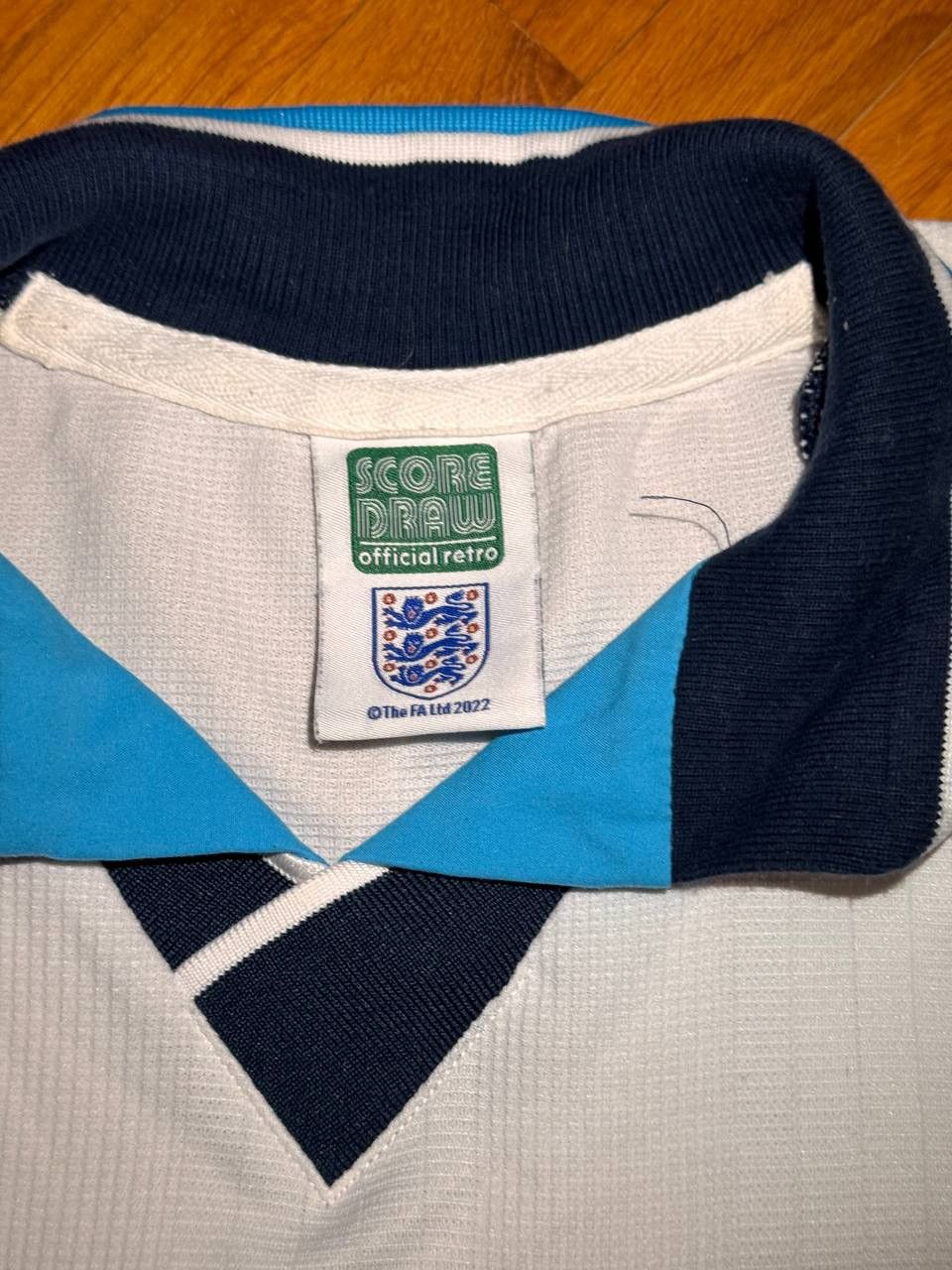 Chelsea Soccer Score Draw vintage retro England national team 1996 jersey Size US XL / EU 56 / 4 - 4 Thumbnail
