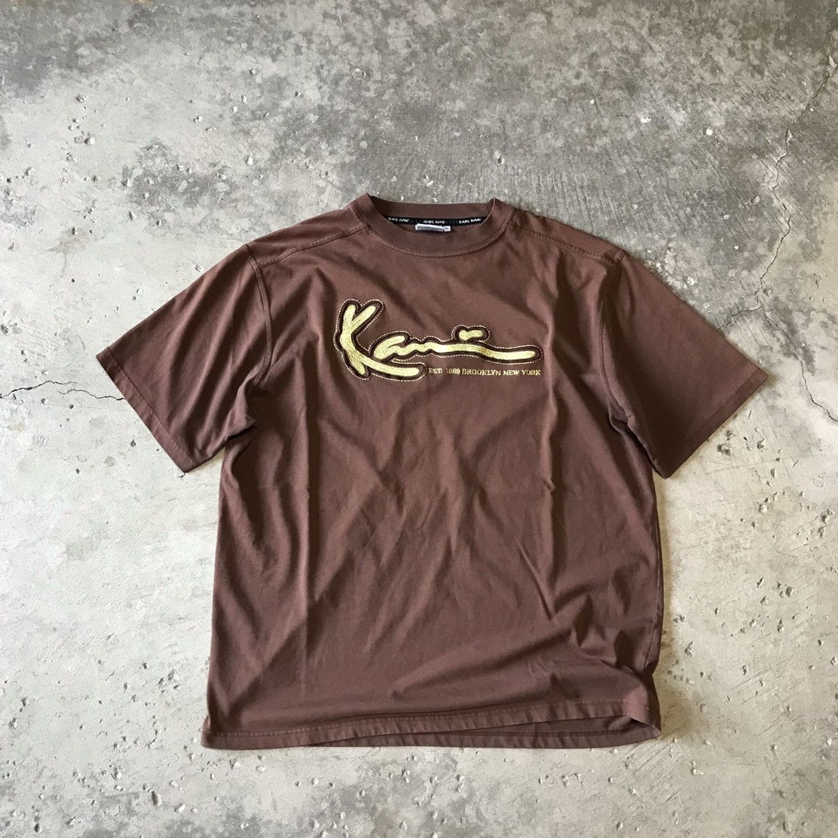 Karl Kani × Vintage Vintage Y2K Karl Kani Embroidered Logo T Shirt Size US XL / EU 56 / 4 - 1 Thumbnail
