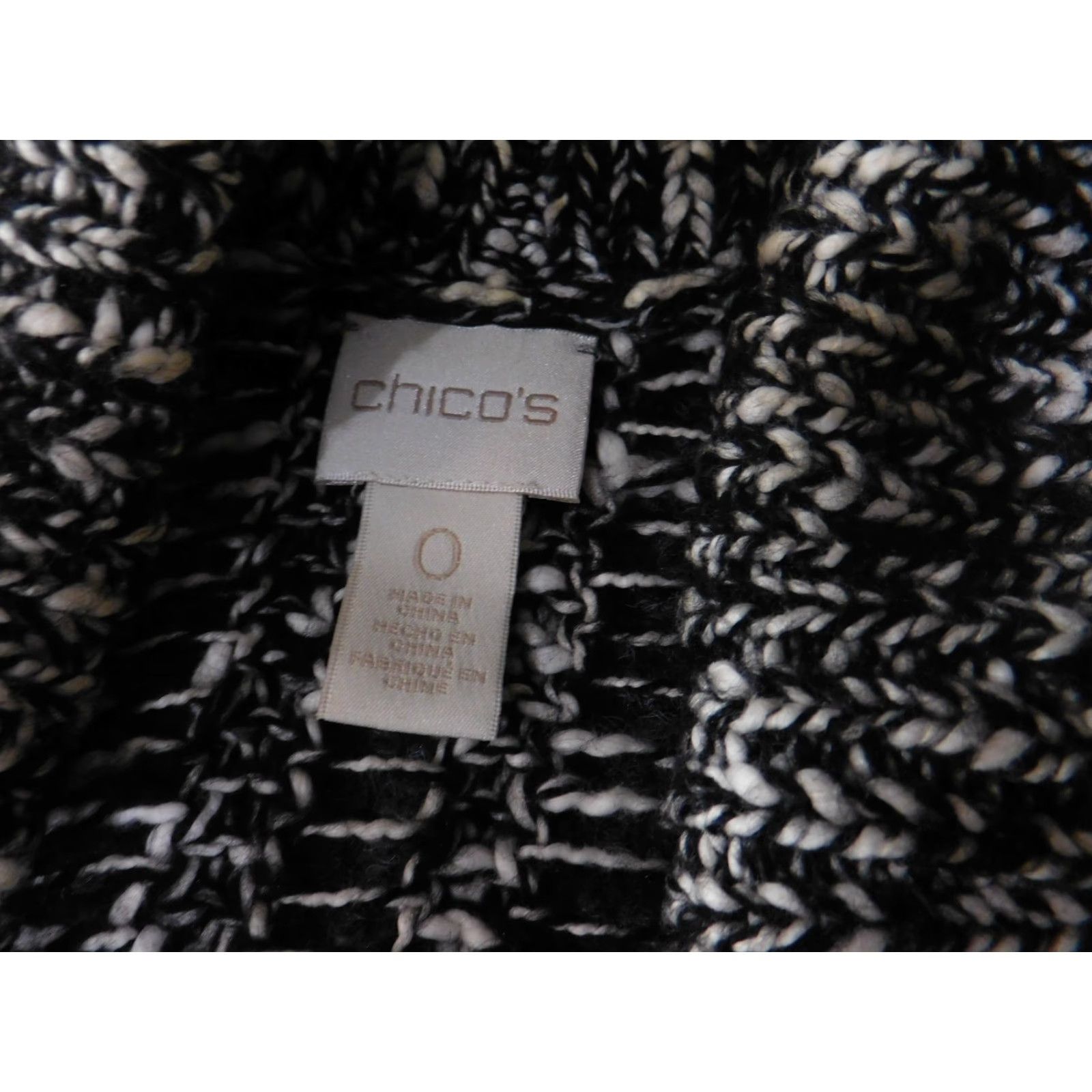 Vintage Chicos Sweater Vest Womens 0 Black Marled Open Front Knit Sleeveless Casual Layering Vest Shirt Womens Size XS / US 0-2 / IT 36-38 - 4 Thumbnail