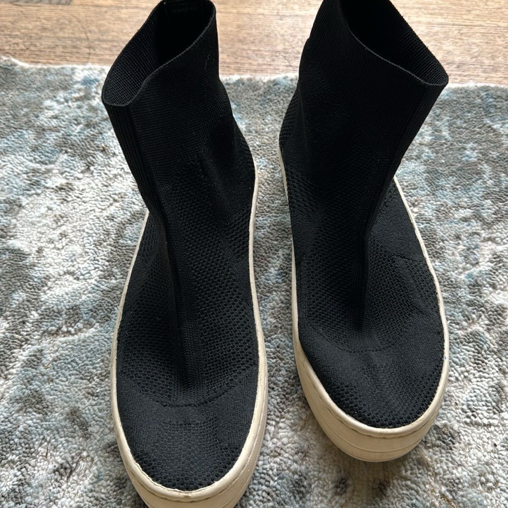 J/Slides J SLIDES BLACK KNIT HEROE SLIP ON SOCK ANKLE BOOTIE SNEAKER Size US 9 / IT 39 - 3 Thumbnail