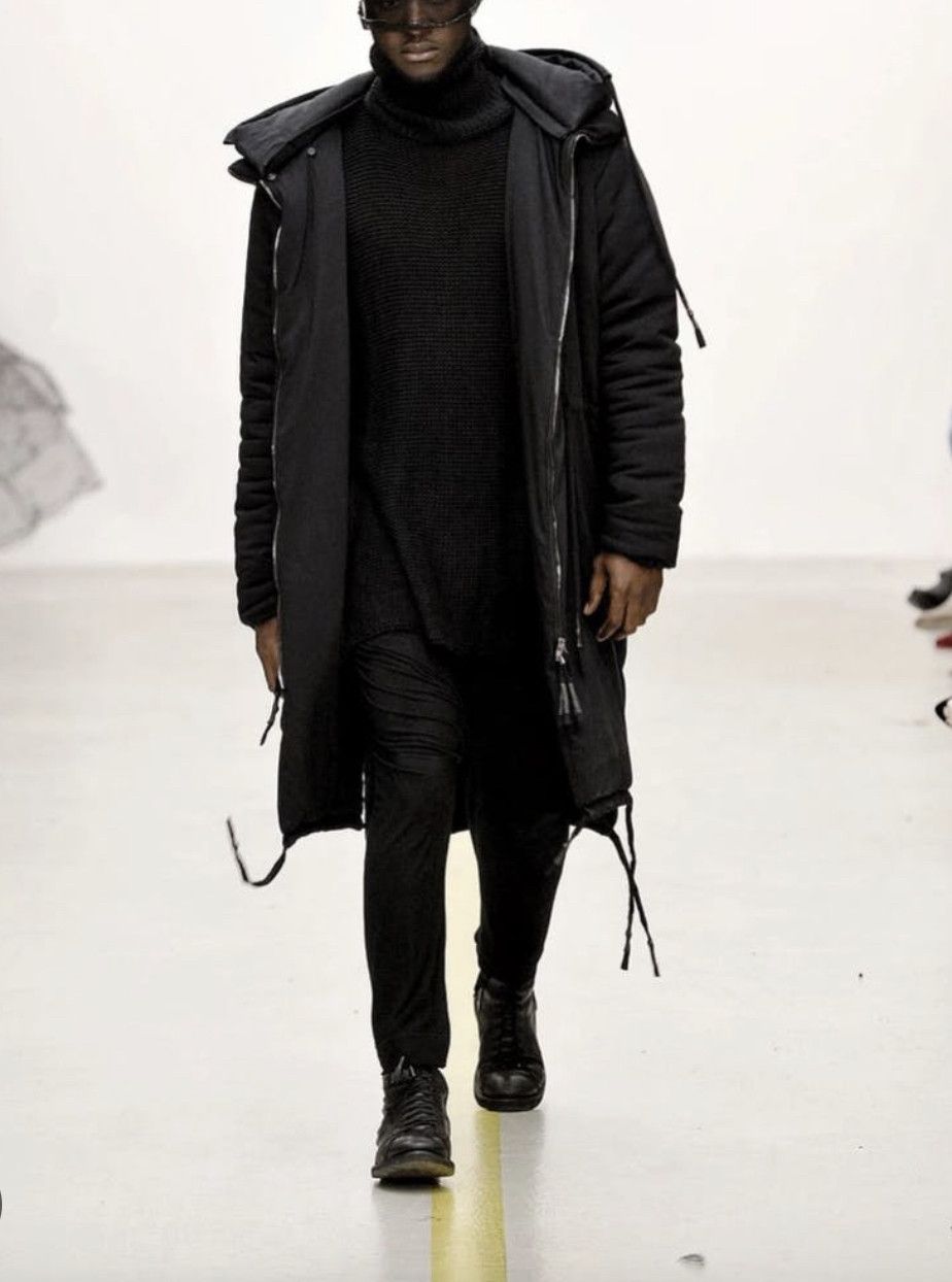 Designer Davids Road winter jacket no parka biker leather hoodie coat Size US L / EU 52-54 / 3 - 1 Thumbnail