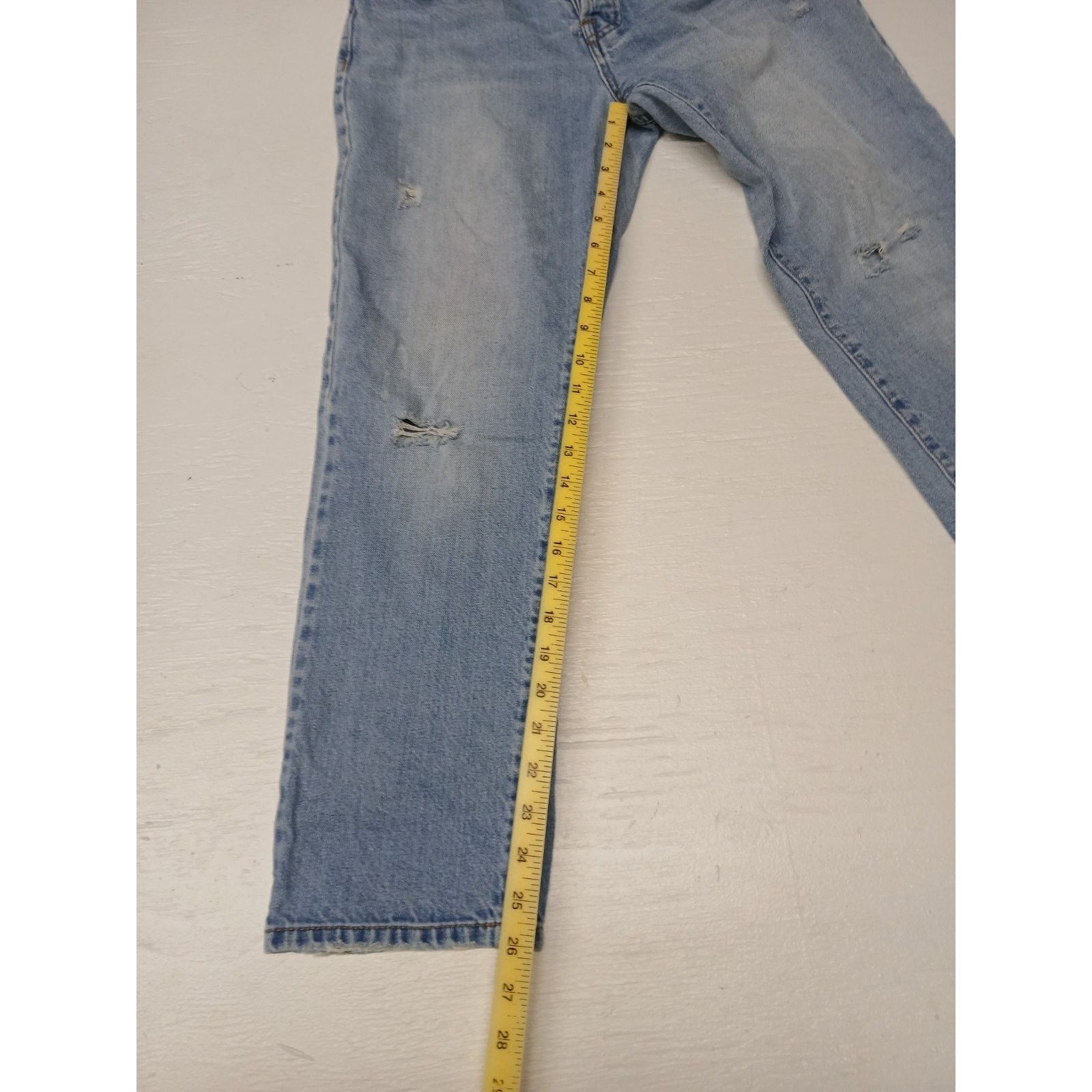Forever 21 Forever 21 (24) Women's Button Light Denim Blue Jeans Size 24" / US 00 / IT 34 - 3 Thumbnail