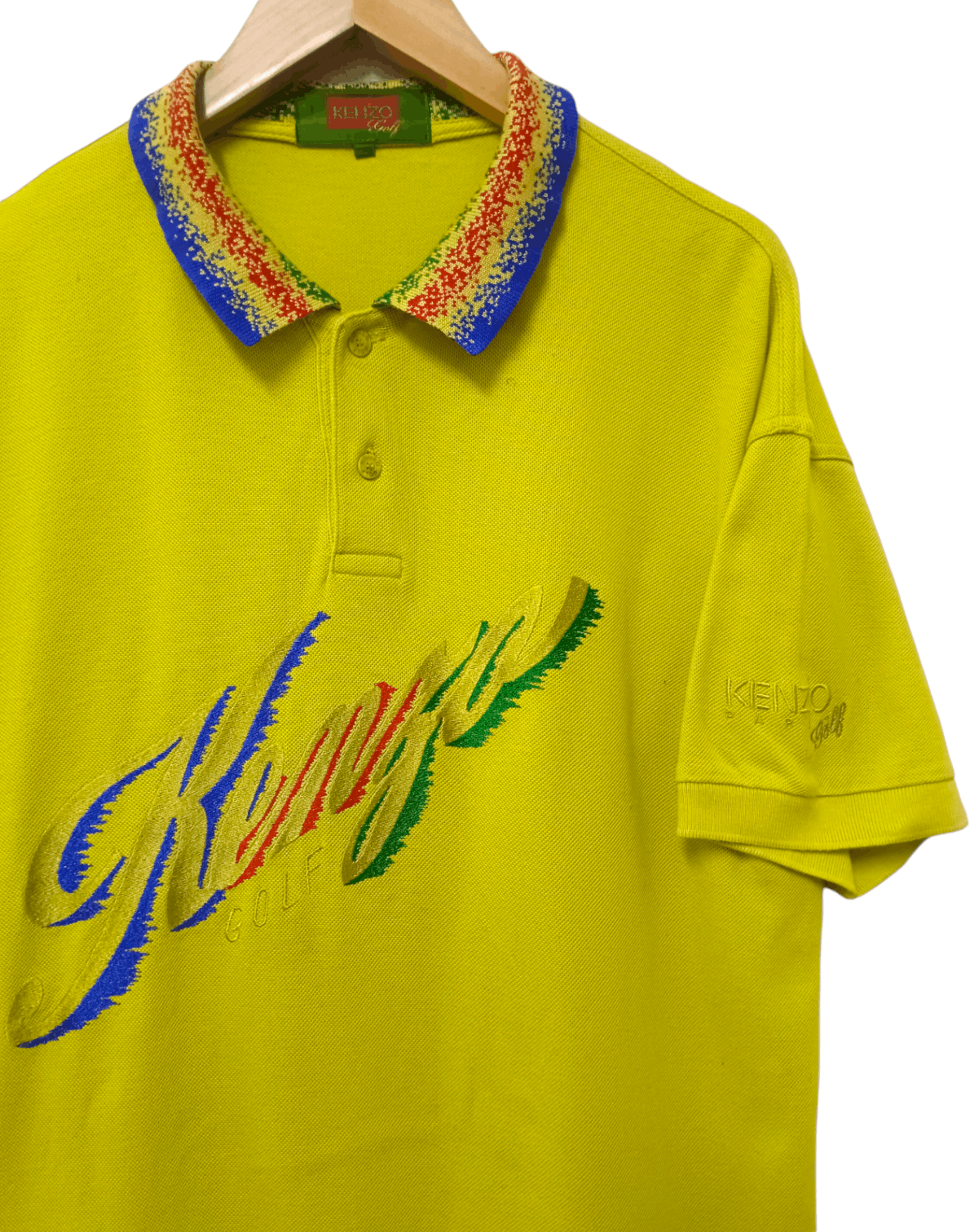Kenzo × Vintage Vintage Kenzo Big Logo Polo Shirt Size US L / EU 52-54 / 3 - 1 Thumbnail