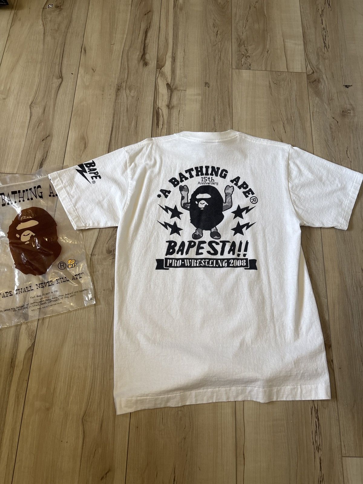 Bape 15th ANIV bapesta wrestling tee 2008 nigo Size US M / EU 48-50 / 2 - 8 Thumbnail