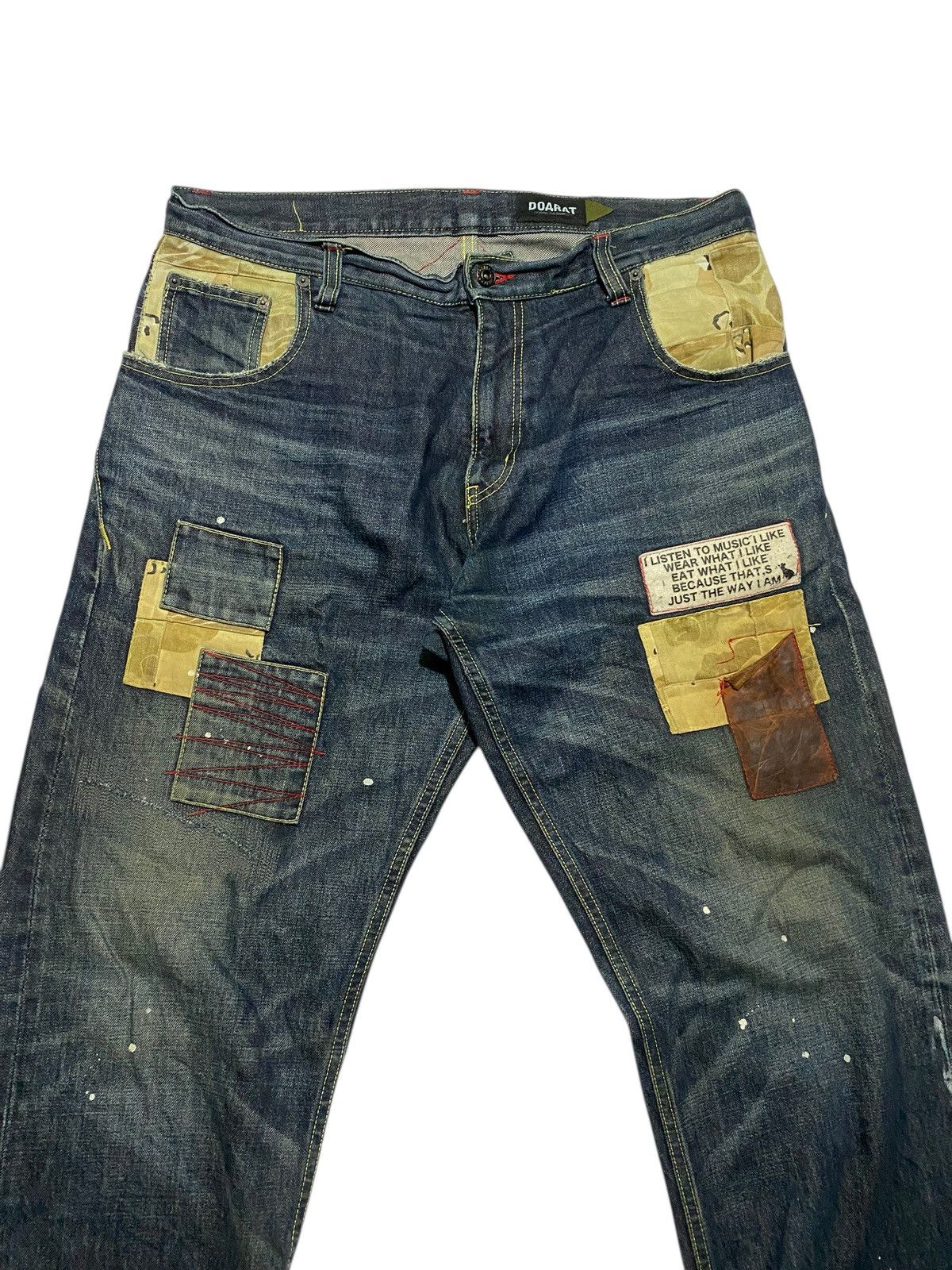 Japanese Brand Doarat Denim Reconstruction/patchwork Jeans Size US 39 - 2 Thumbnail